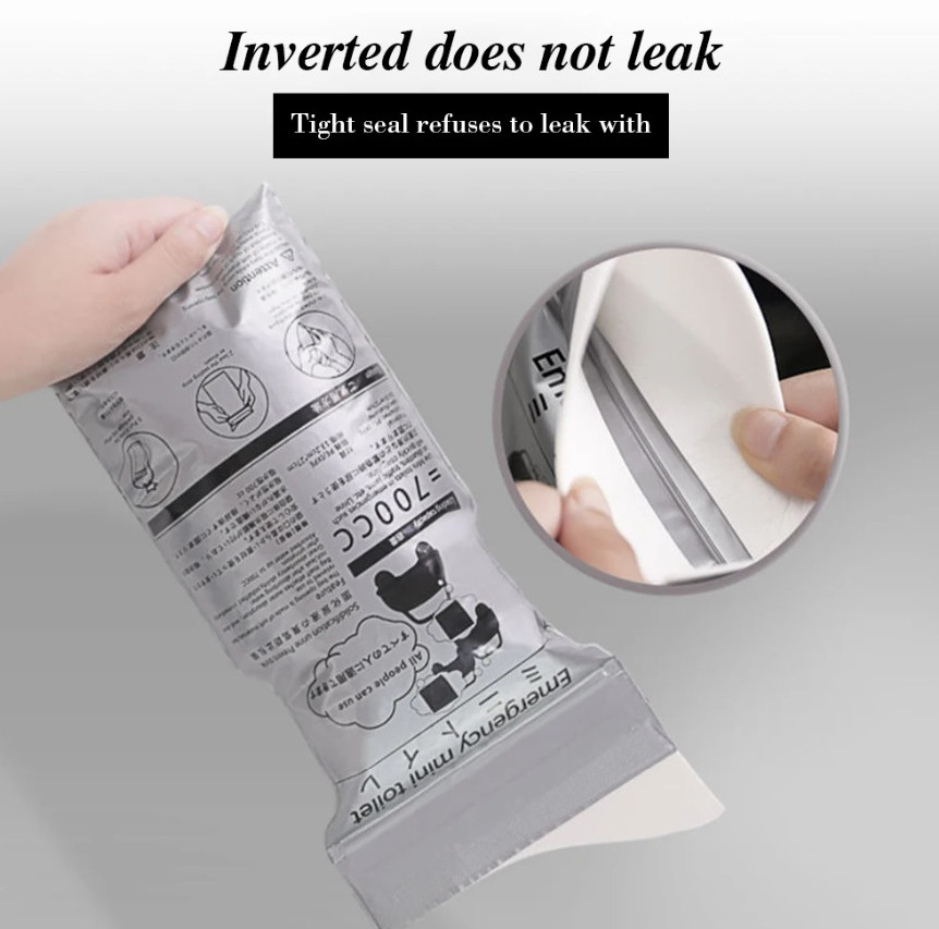 15pcs Outdoor Emergency Urine Bags Disposable Travel Portable Pee Bags – NEW