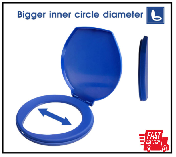 Portable Toilet Seat for 5 Gallon Bucket Emergency Outdoor Camping Snap on Lugga