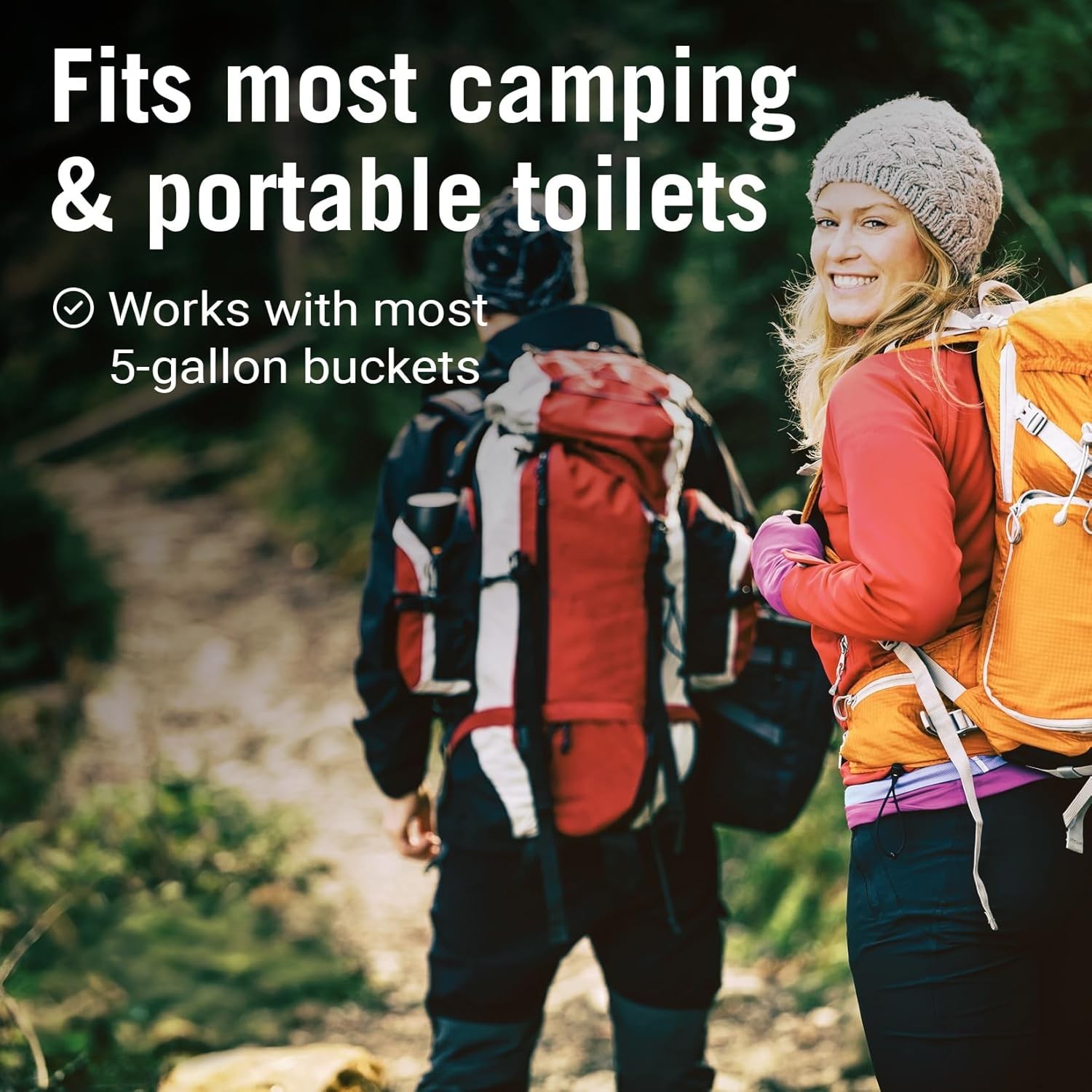 45-Piece Plant-Based Portable Toilet Bags for 5-Gallon Buckets
