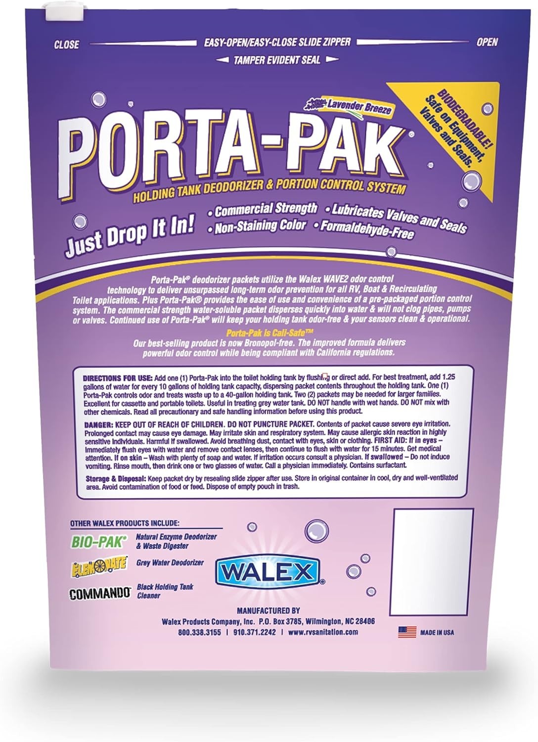 Effortless Odor Control with Porta-Pak Lavender Breeze Tank Deodorizer – 10 Tabs