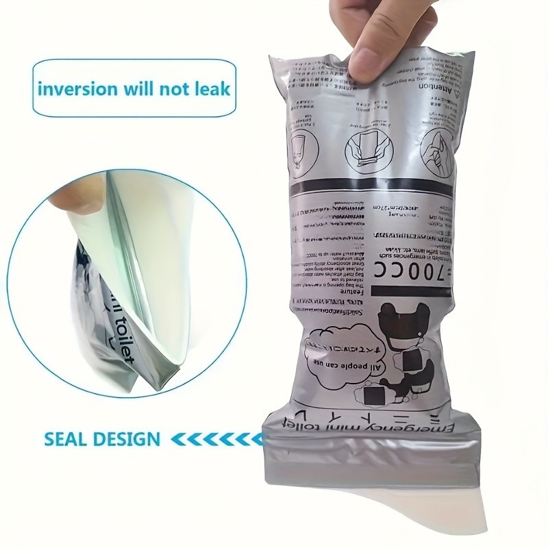 Pack of 10 Disposable Urinal Bags Camping Pee Bags Unisex Urine Bag Vomit Bag
