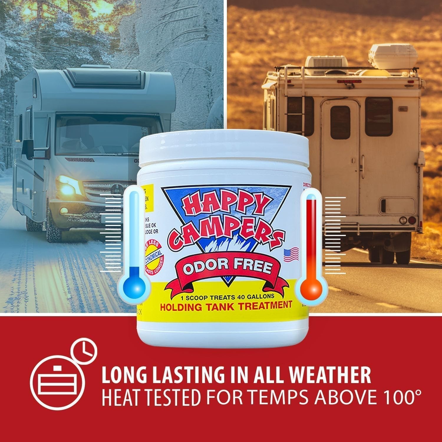 RV Toilet Treatment – Powerful Odor Control, Long-Lasting RV Tank Treatment -…