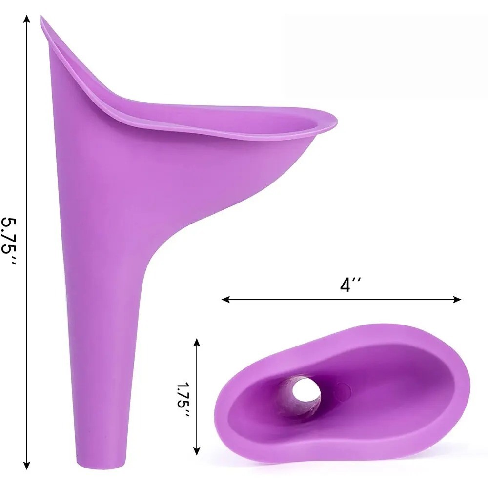 Reusable Plastic Portable Urinal Women Female Travel Camping Stand Pee Device