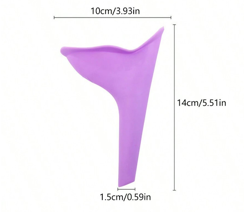2Pcs Portable Female Ladies Urinal Funnel Camping Travel Toilet Stand Pee Device
