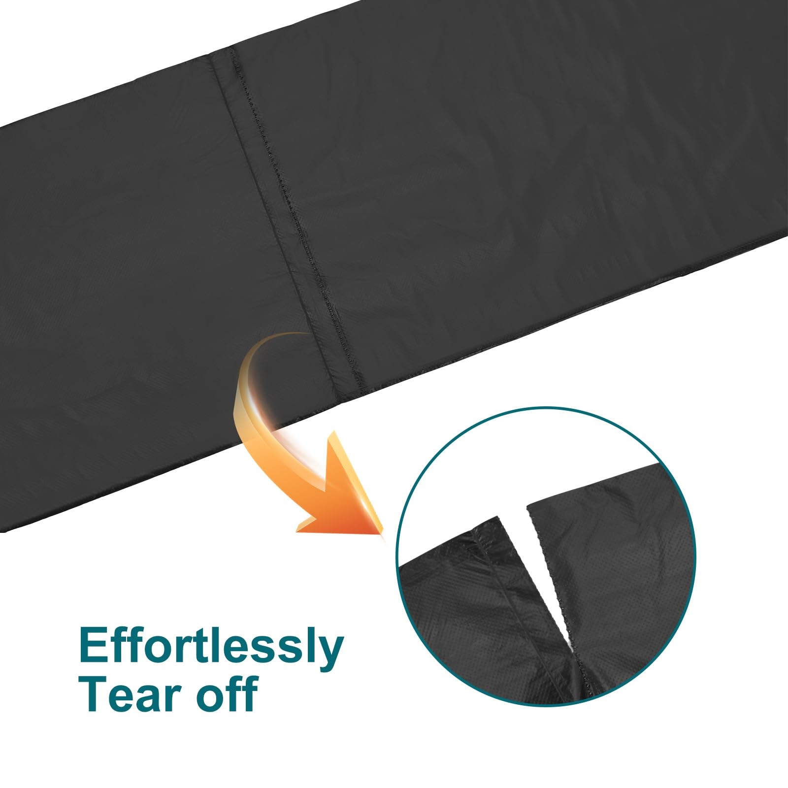 Portable Toilet Bags 80 Count 12 Gallon Heavy Duty Leakproof Camping Bucket Line