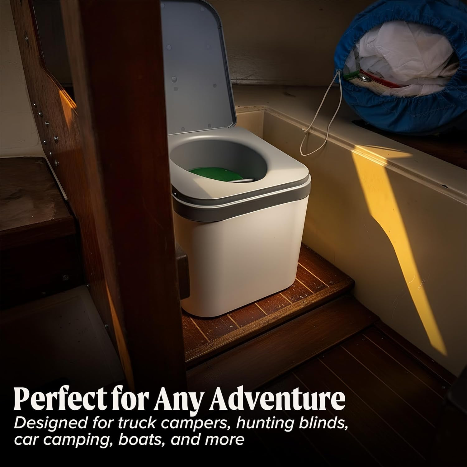 NOMAD Portable Compost Toilet Waterless Camping Toilet Odor Free
