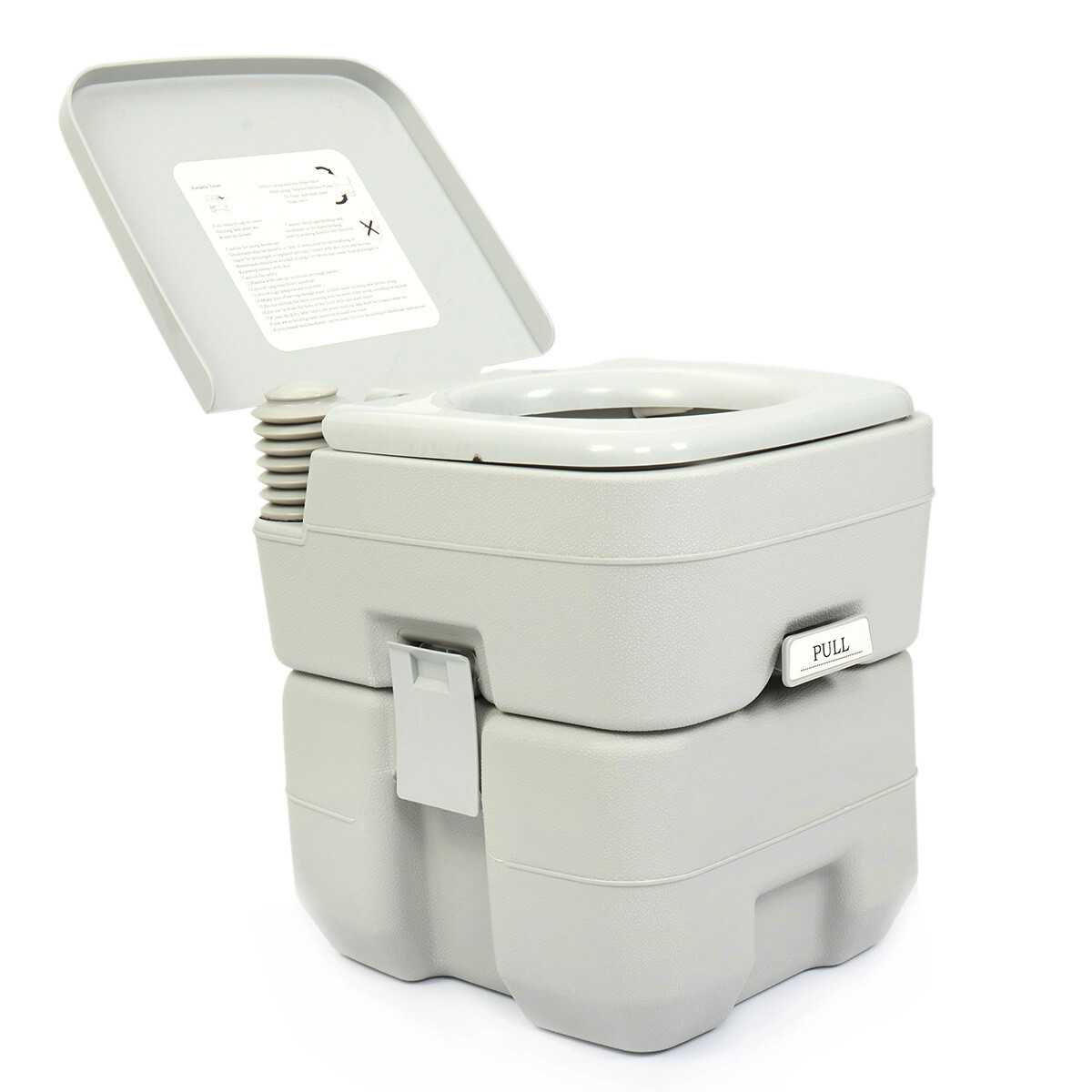 Portable Toilet 5 Gallon 20L Flush porta-potty Outdoor Indoor Travel Camping