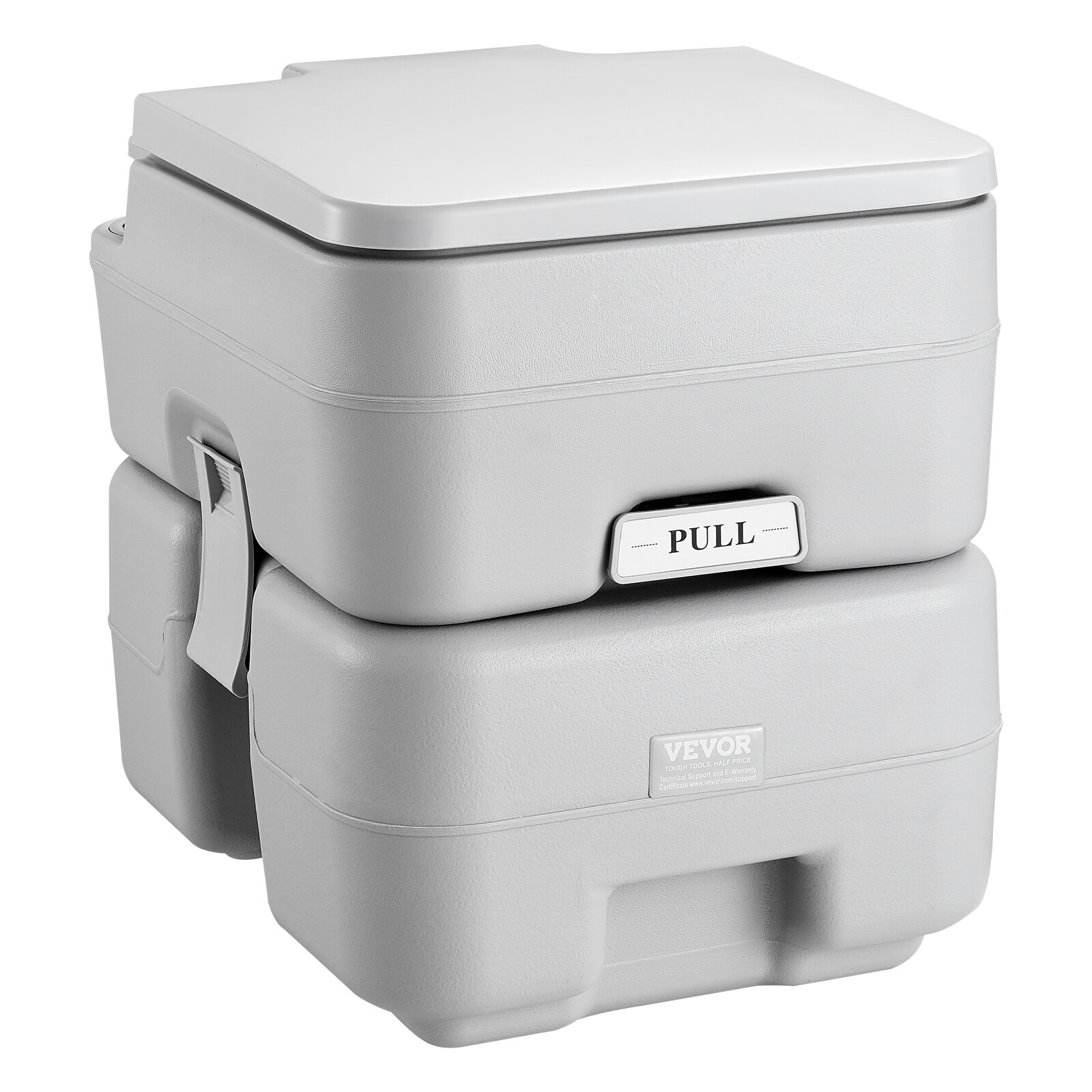 Portable Toilet 5.3Gallon Flush Travel Camping Outdoor Commode Potty w/Carry Bag