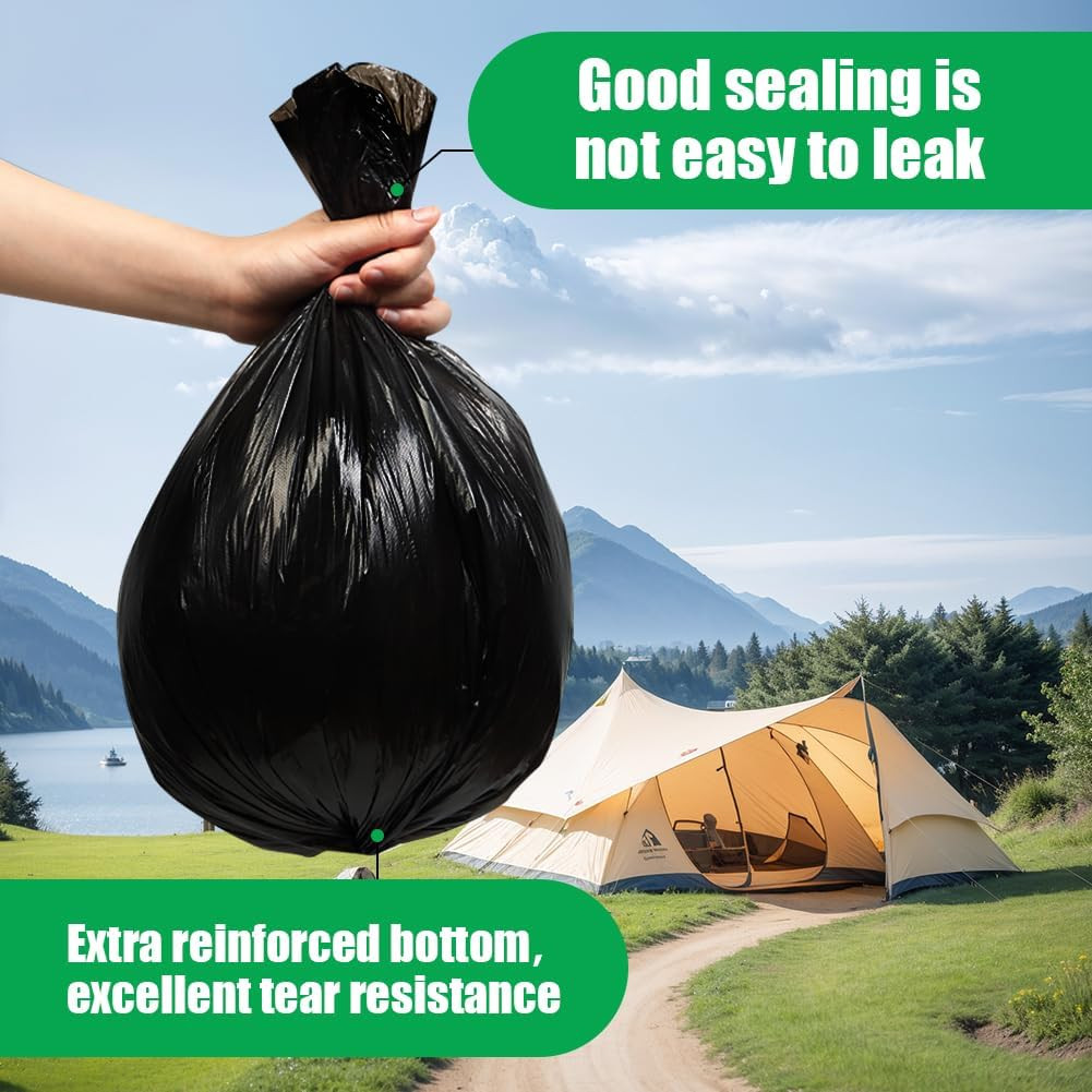 Camping Toilet Bags, 120 PCS (6 Roll) Portable Toilet Bags, Thickened Toilet Was