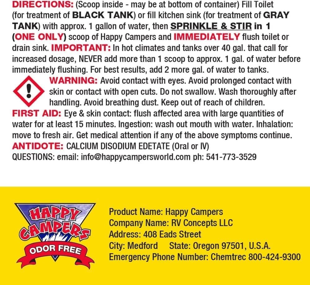 RV Toilet Treatment – Powerful Odor Control, Long-Lasting RV Tank Treatment -…