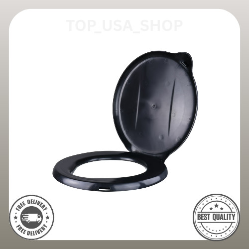 Ozark Trail Snap-On Portable Outdoor Plastic Toilet Seat Cover