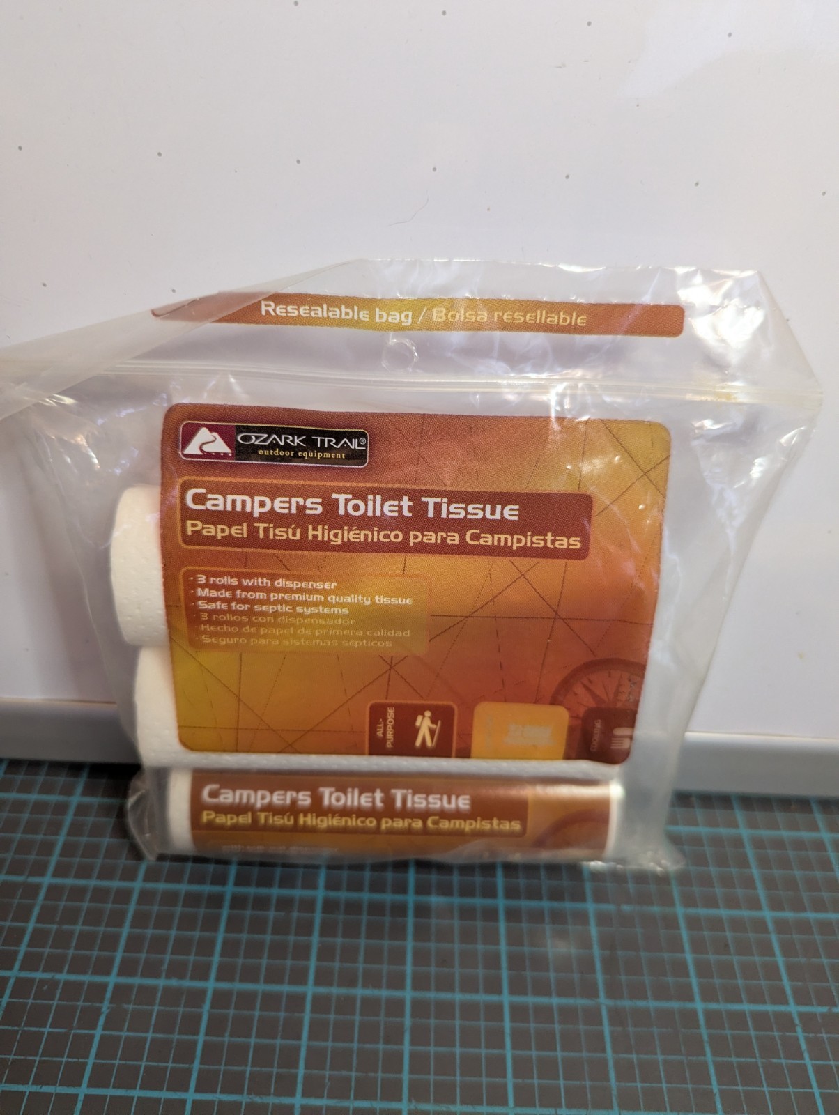 3 Rolls Bio-degradeable Paper Camping Hunting Survival Emergency Kits Toilet