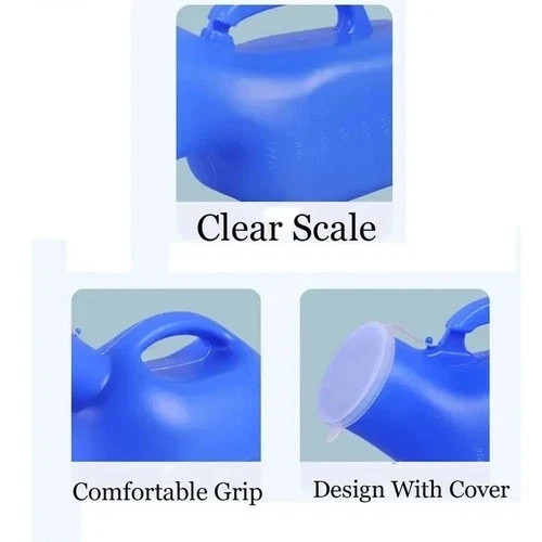 1200ml Unisex Travel Urinal Bottle Portable Car Camping Pee Container