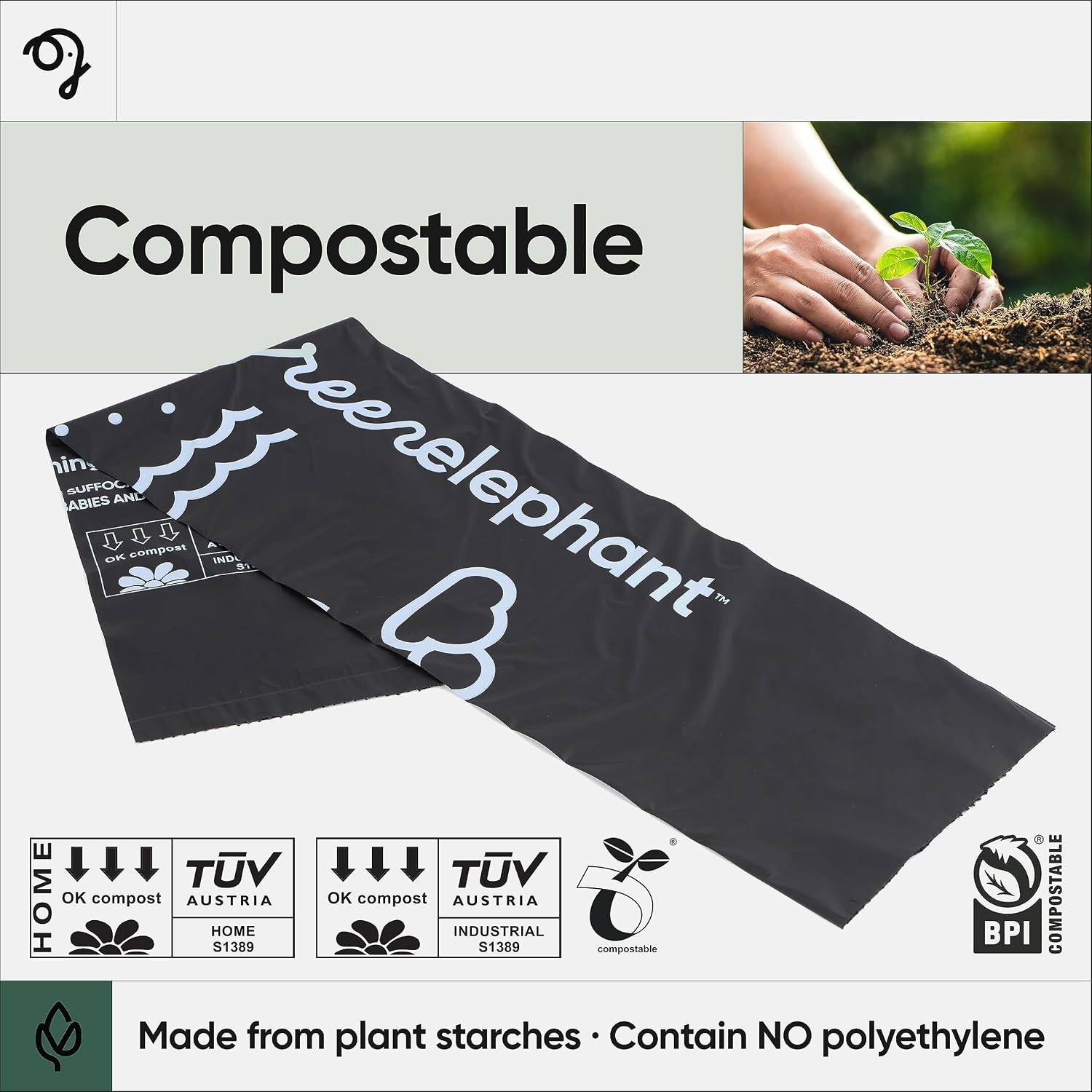 Unscented Biodegradable Toilet Liners – 15 Pack for Outdoor Camping & Hiking Use
