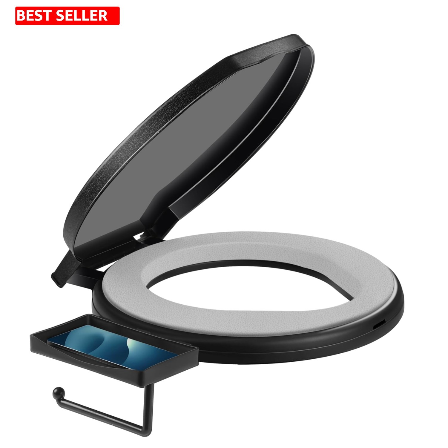 Luxurious Portable Toilet with Soft Cushion for 5-Gallon Buckets – Easy Clean