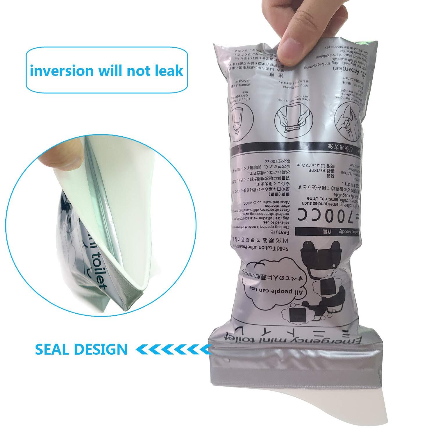 16 PCS Disposable Emergency Urinal Bag,Travel Pee Portable Camping Pee Bags