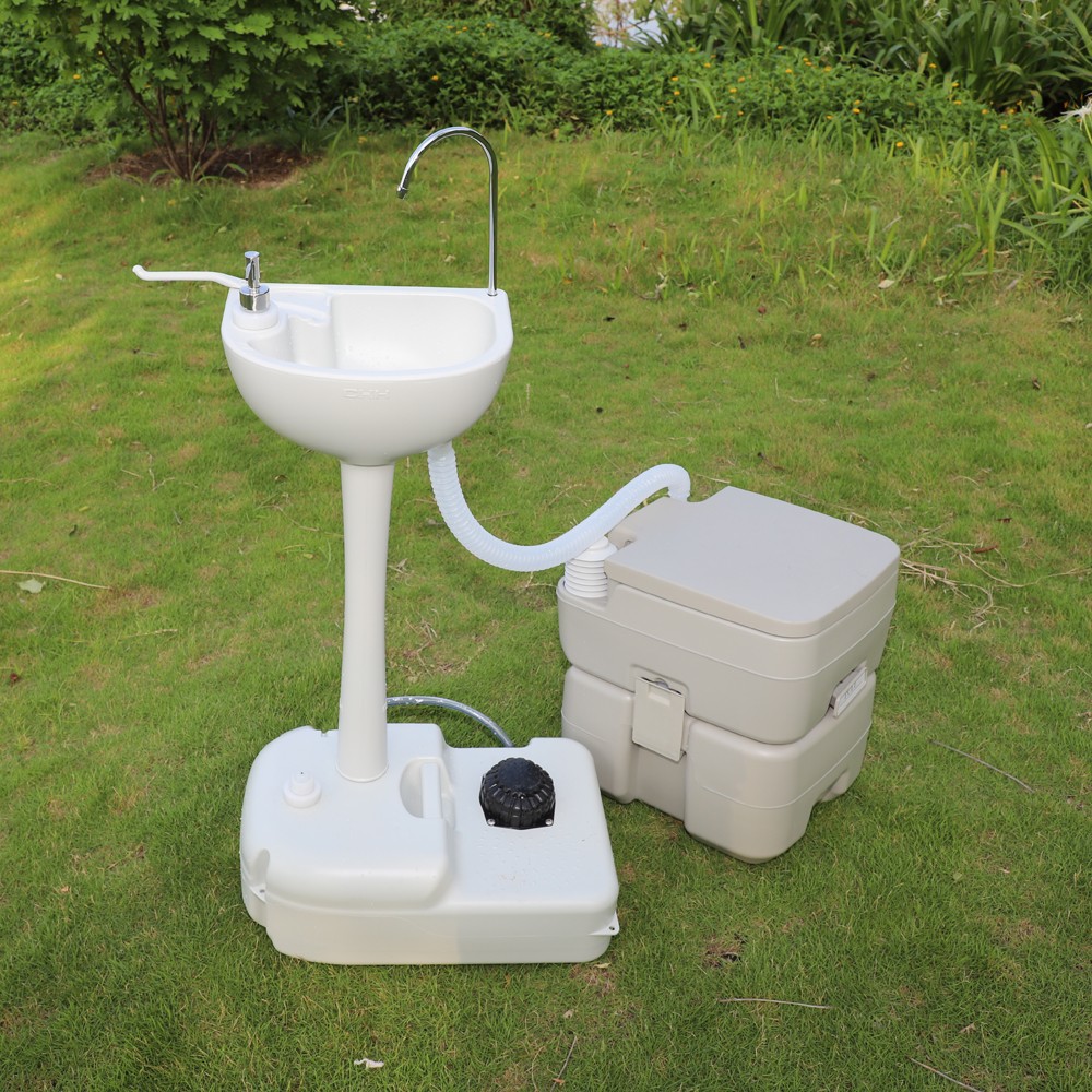 Portable Removable Outdoor Hand Sink with Portable Toilet