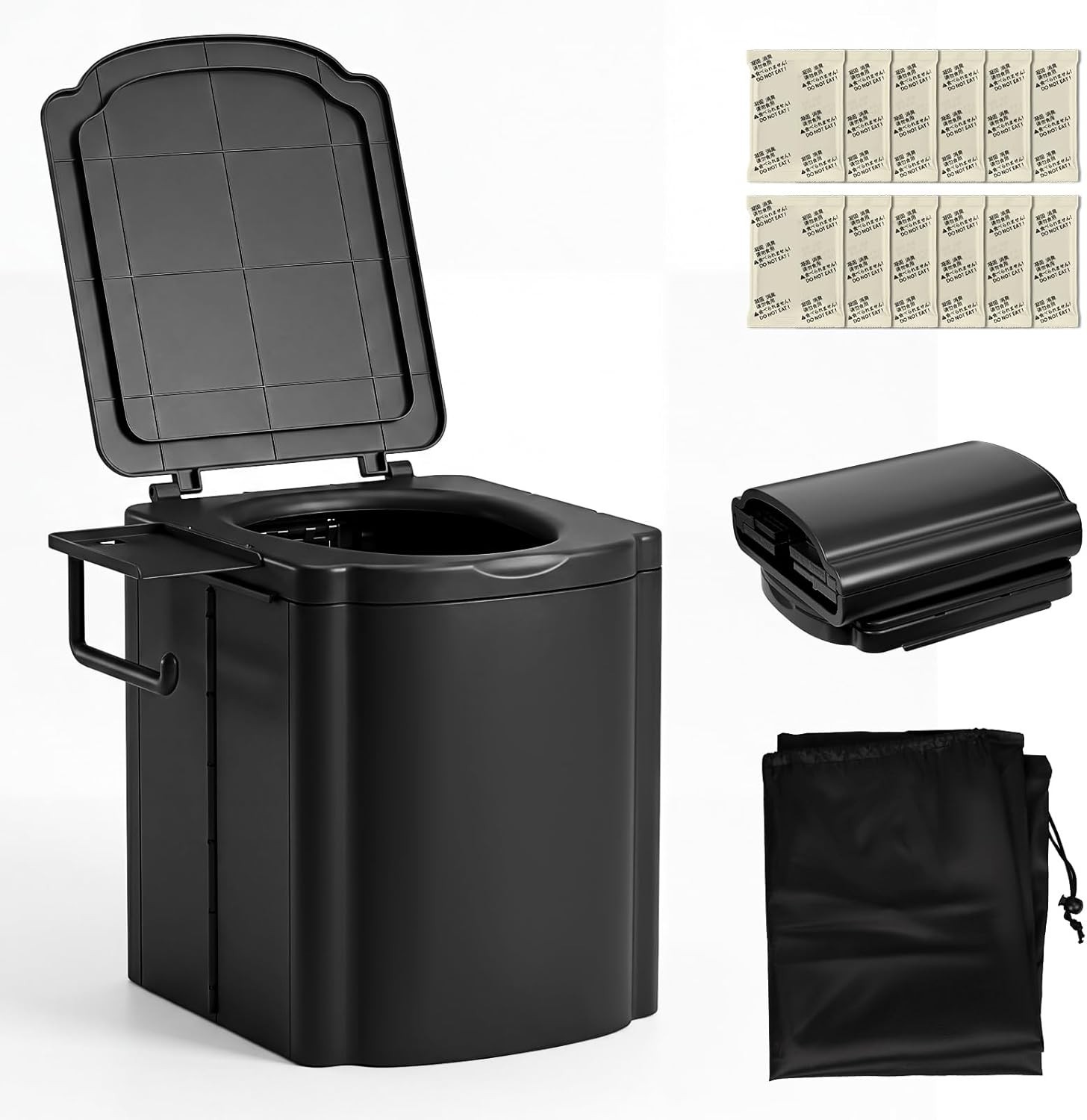 Portable Camping Toilet for Adults XL Portable Folding Toilet with Lid,Travel…