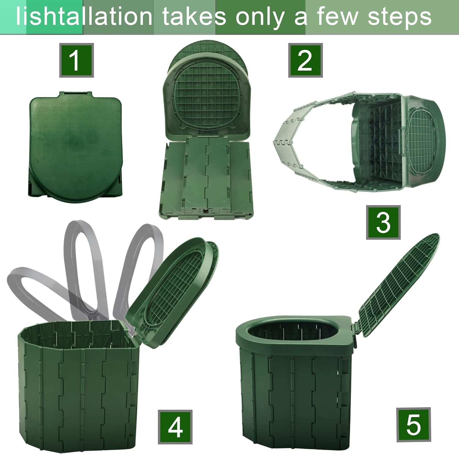 Durable Foldable Potty for Road Trips and Camping – Comfort & Hygiene On-the-Go
