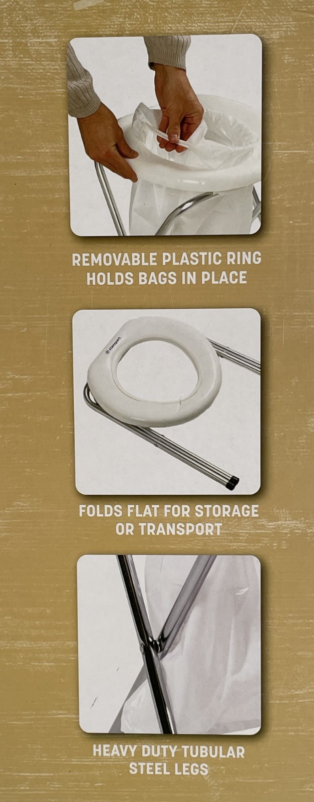 Stansport Portable Toilet – Camping, Travel, Emergencies – Heavy Duty NEW
