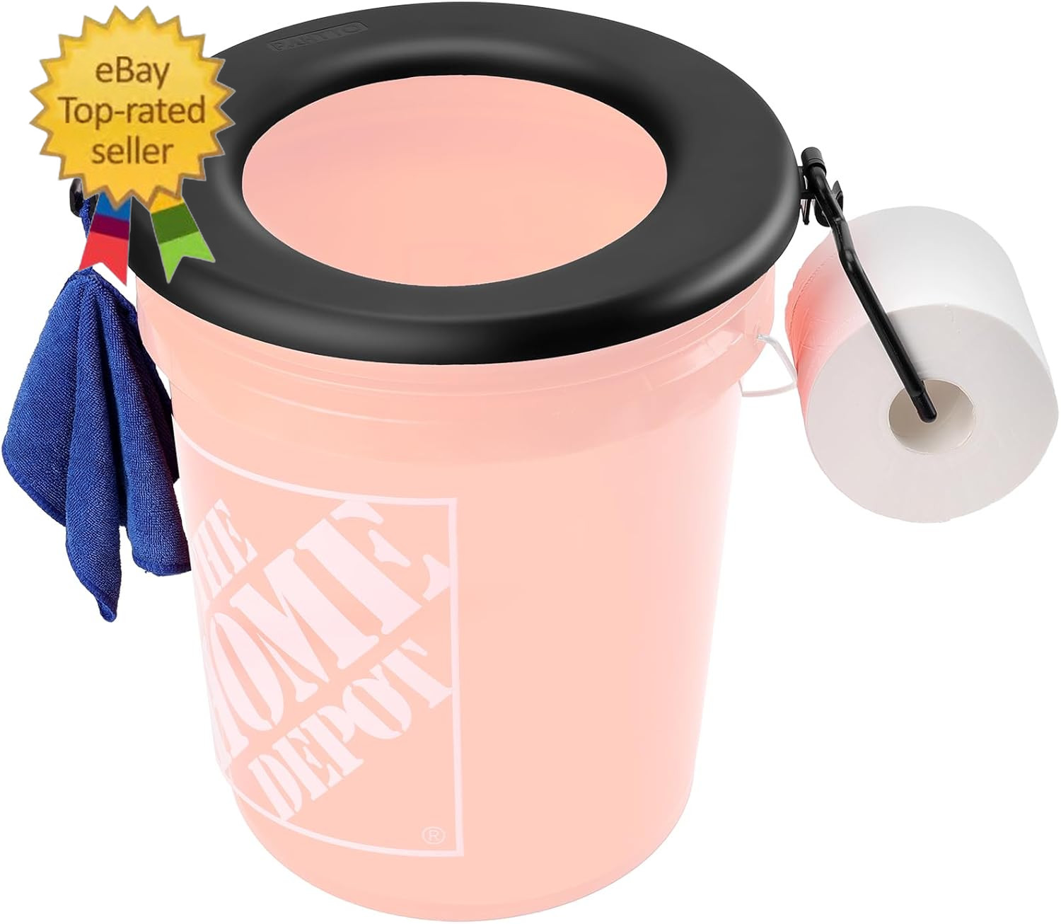 Bucket Toilet Seat, Portable Toilet Seat for 5 Gal Buckets, Camping Toilet Seat,
