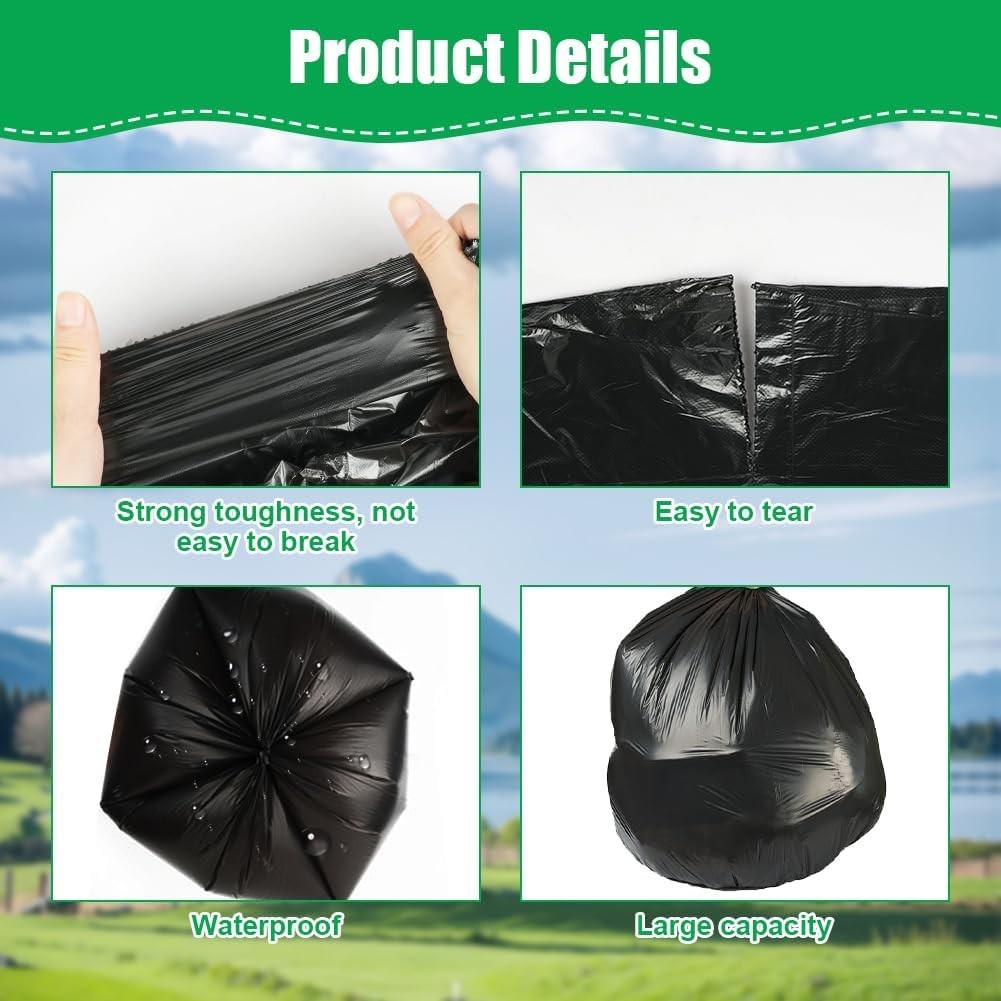 Heavy Duty Camping Toilet Bags 120 Pack – Leak Resistant Waste Bags