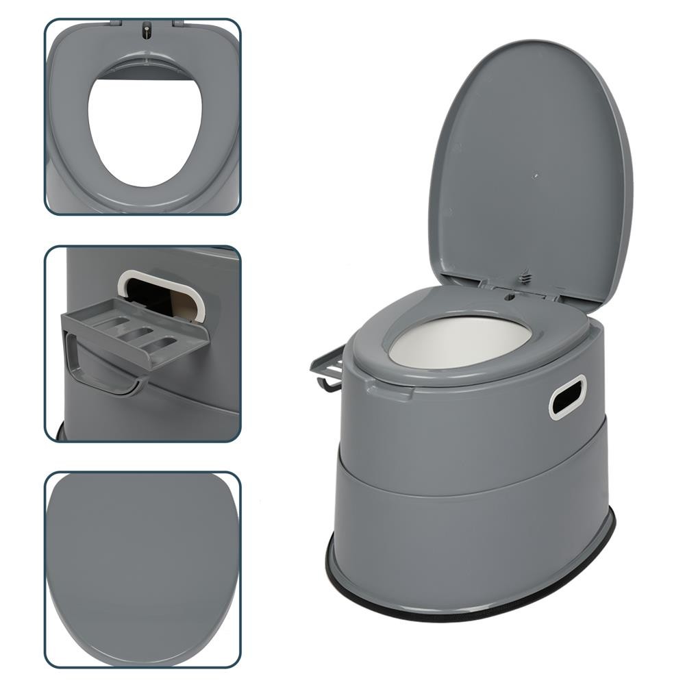 New Porta Potty Portable Toilet Camping Detachable Inner Bucket w/Paper Holder
