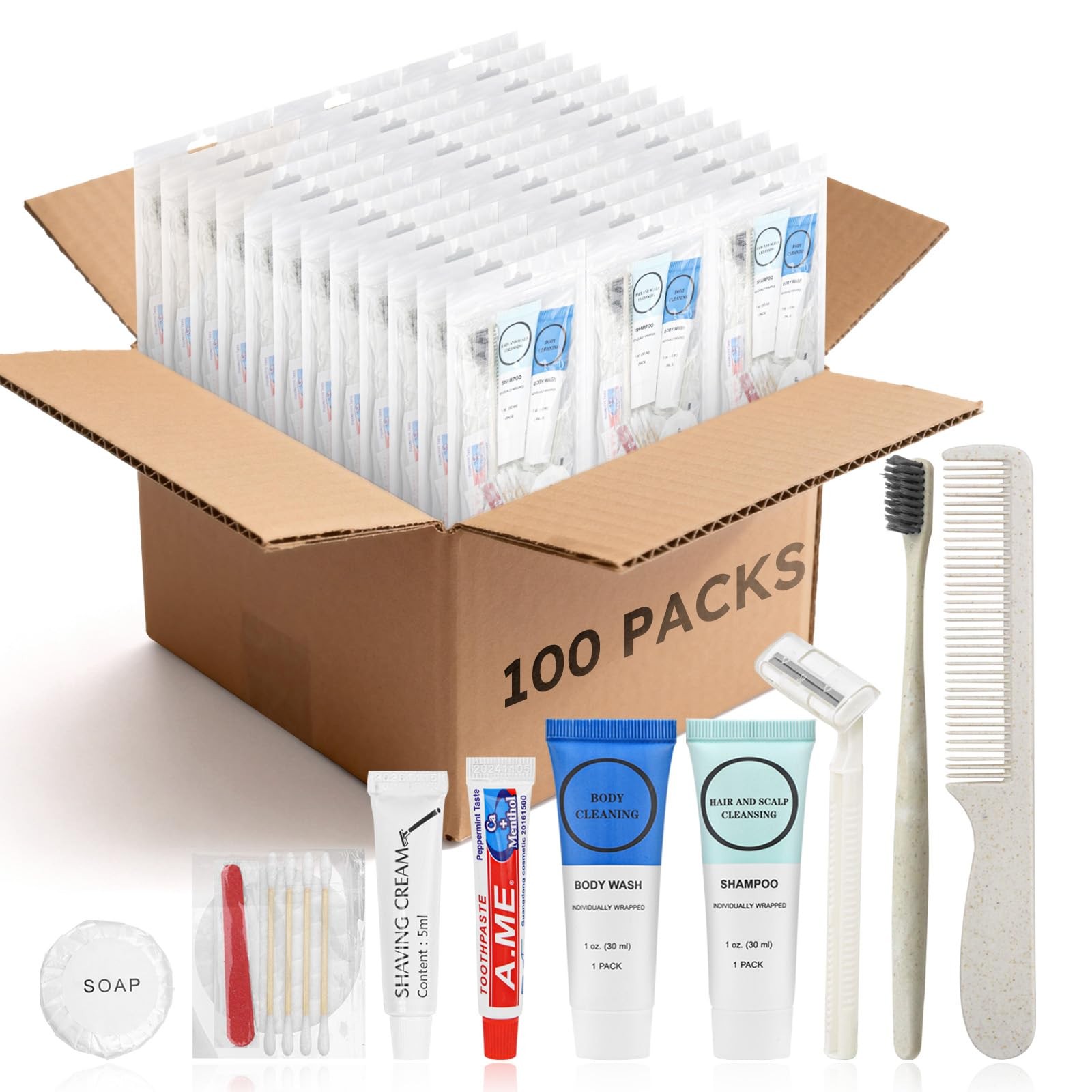 Toiletry Kits Homeless Personal Hygiene Care Package Kits Supplies In Bulk, D…