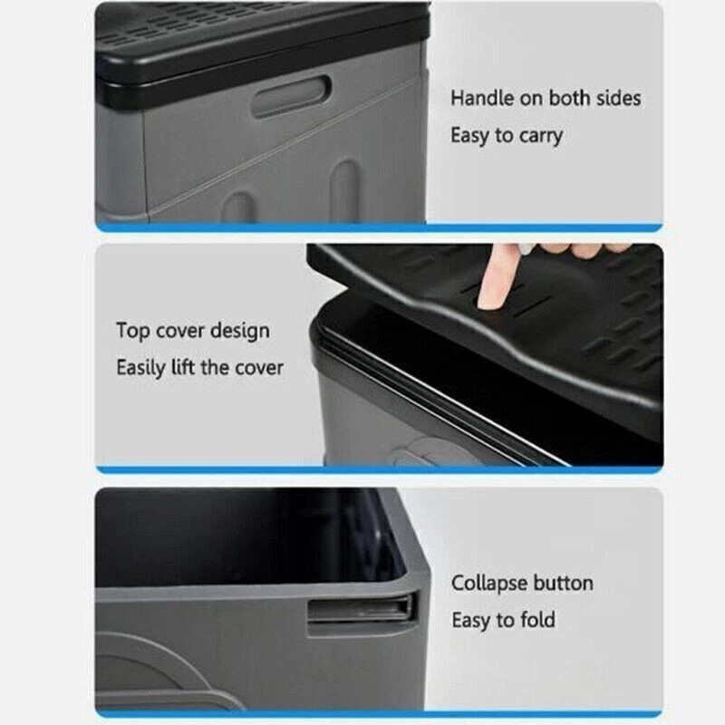 Portable Camping Toilet 20L Foldable Potty for Car Travel , Hiking Emergency Use