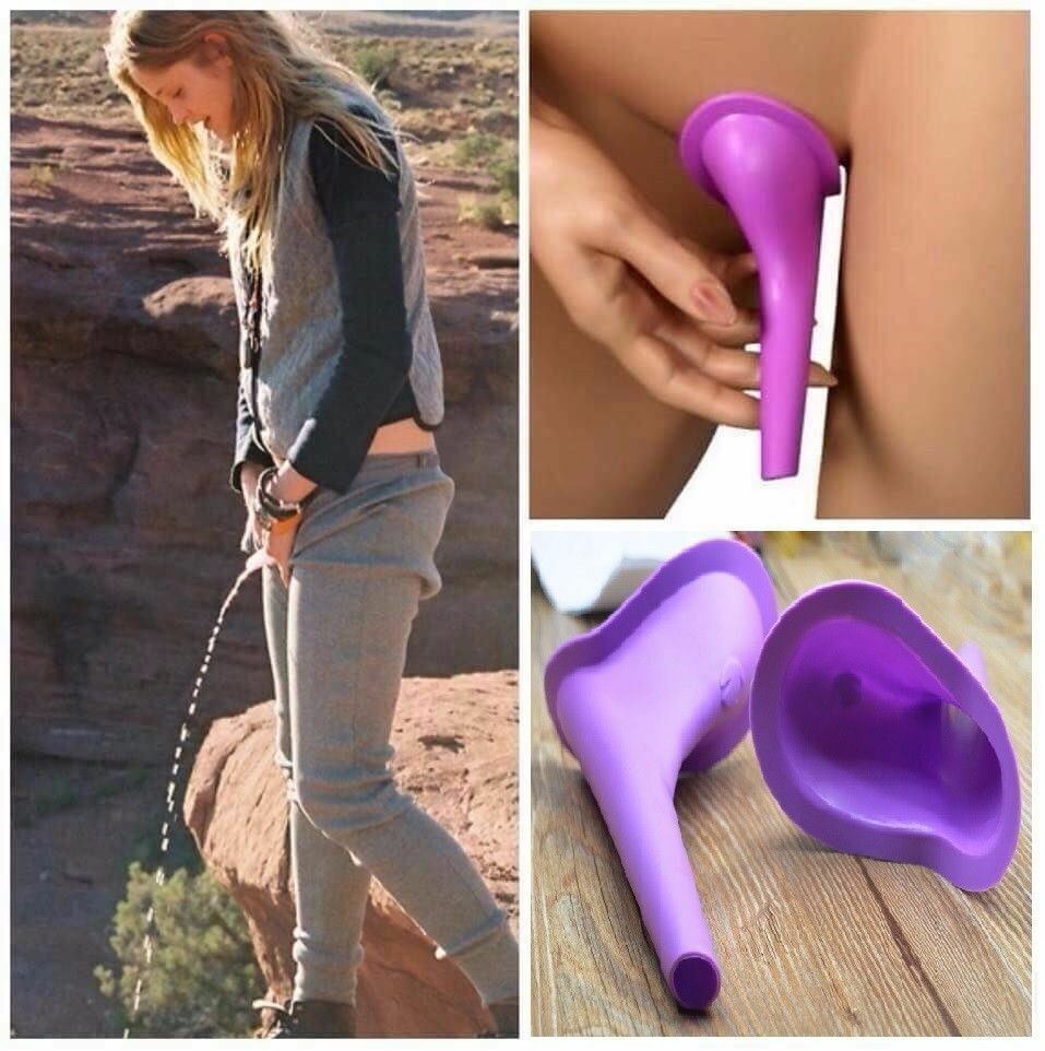 5pcs Portable Female Woman Ladies She Urinal Urine Wee Funnel Camping Travel Loo