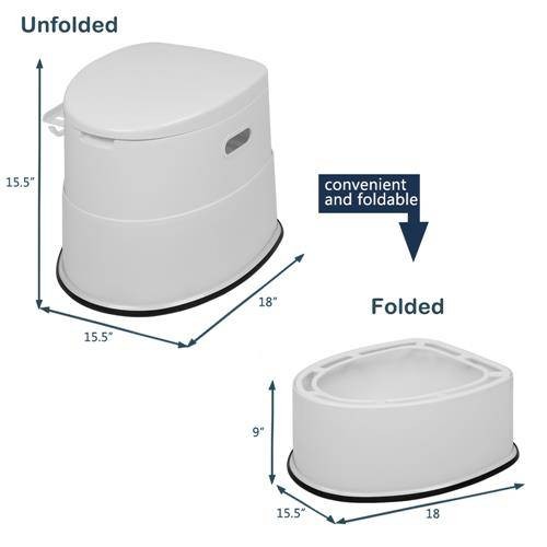 5L Portable Toilet Seat Travel Camp Sanitation Outdoor Indoor Potty Equipment