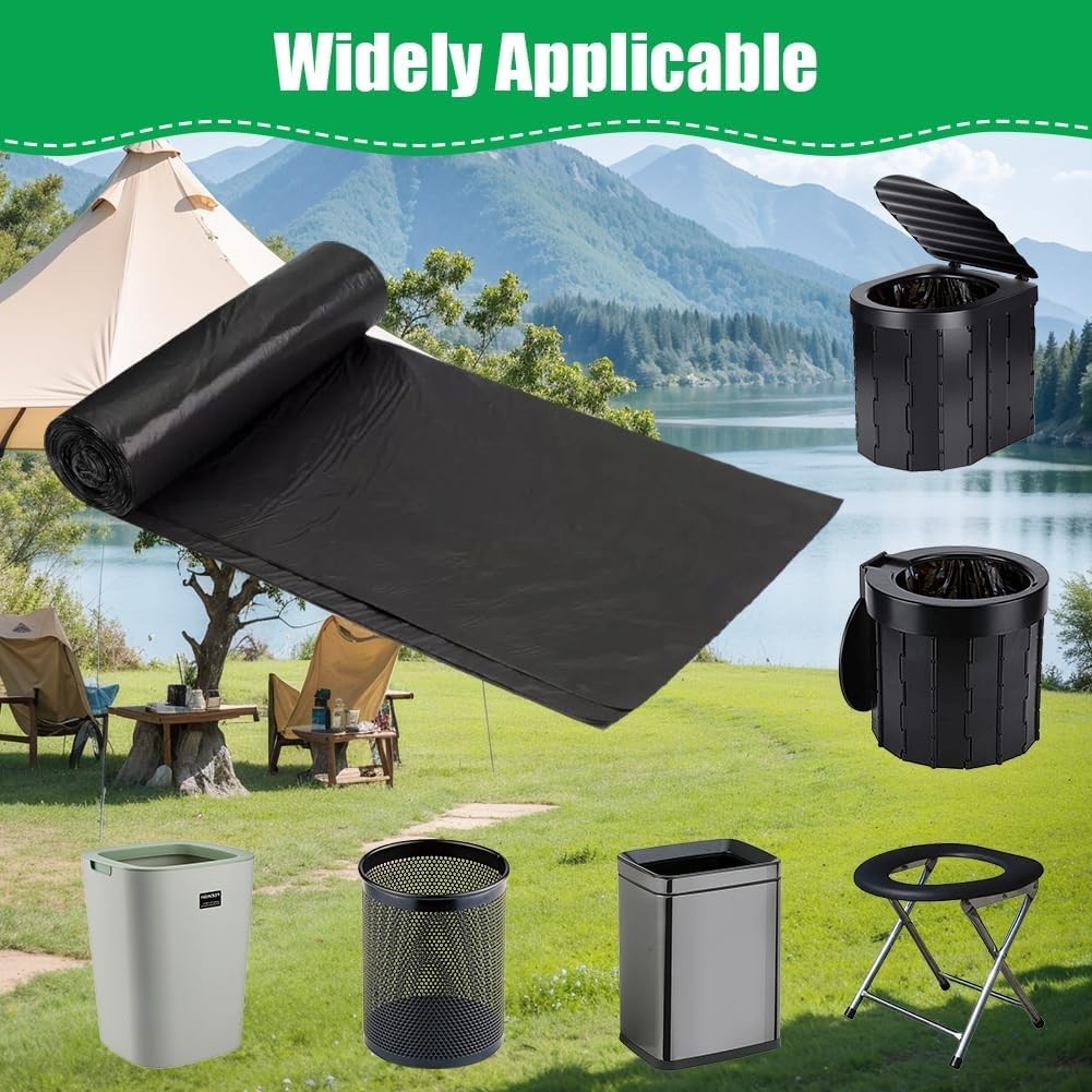 Durable Camping Toilet Waste Bags 120 Count, Leakproof for Travel & Hiking