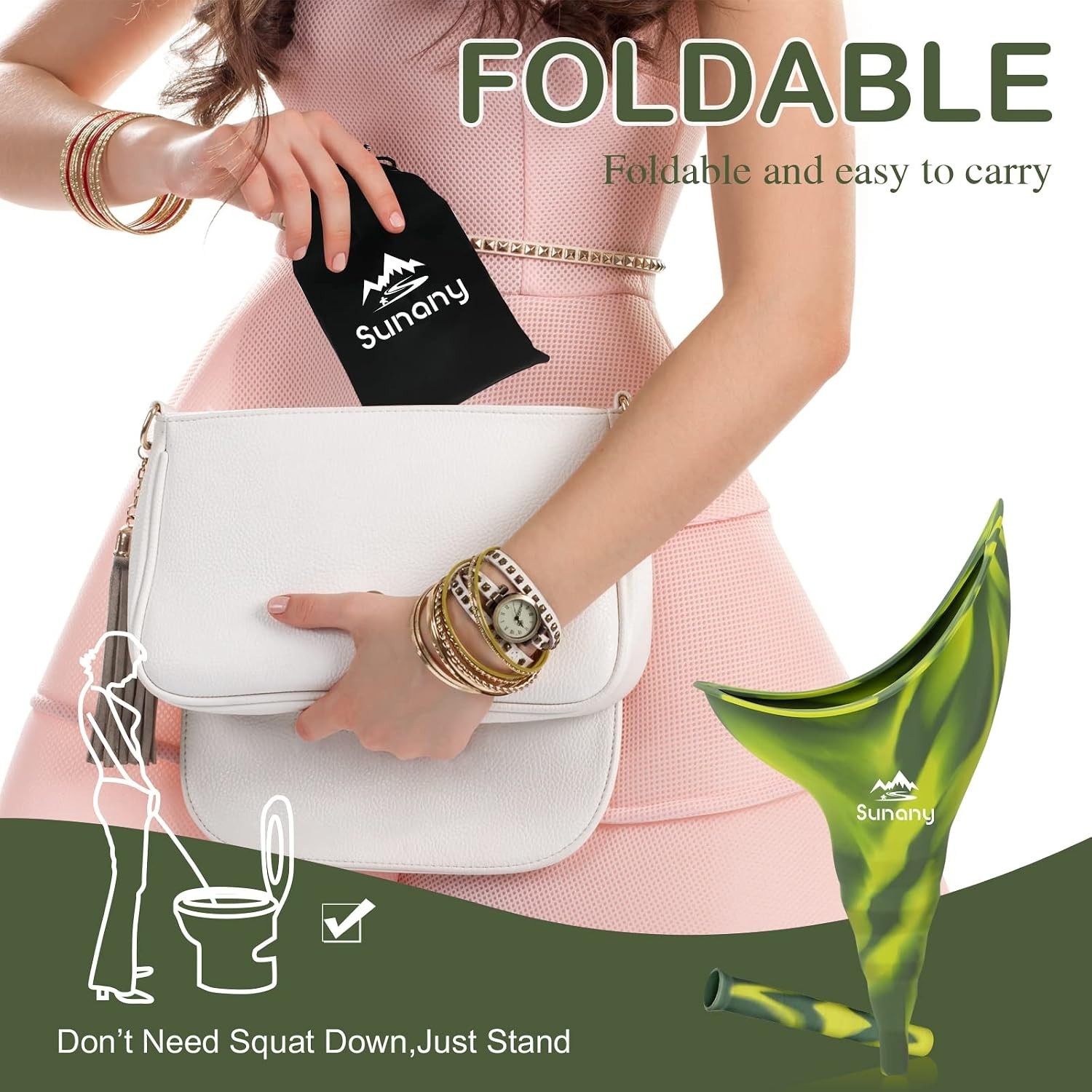 Camo Portable Female Urination Device – Convenient and Hygienic Travel Tool