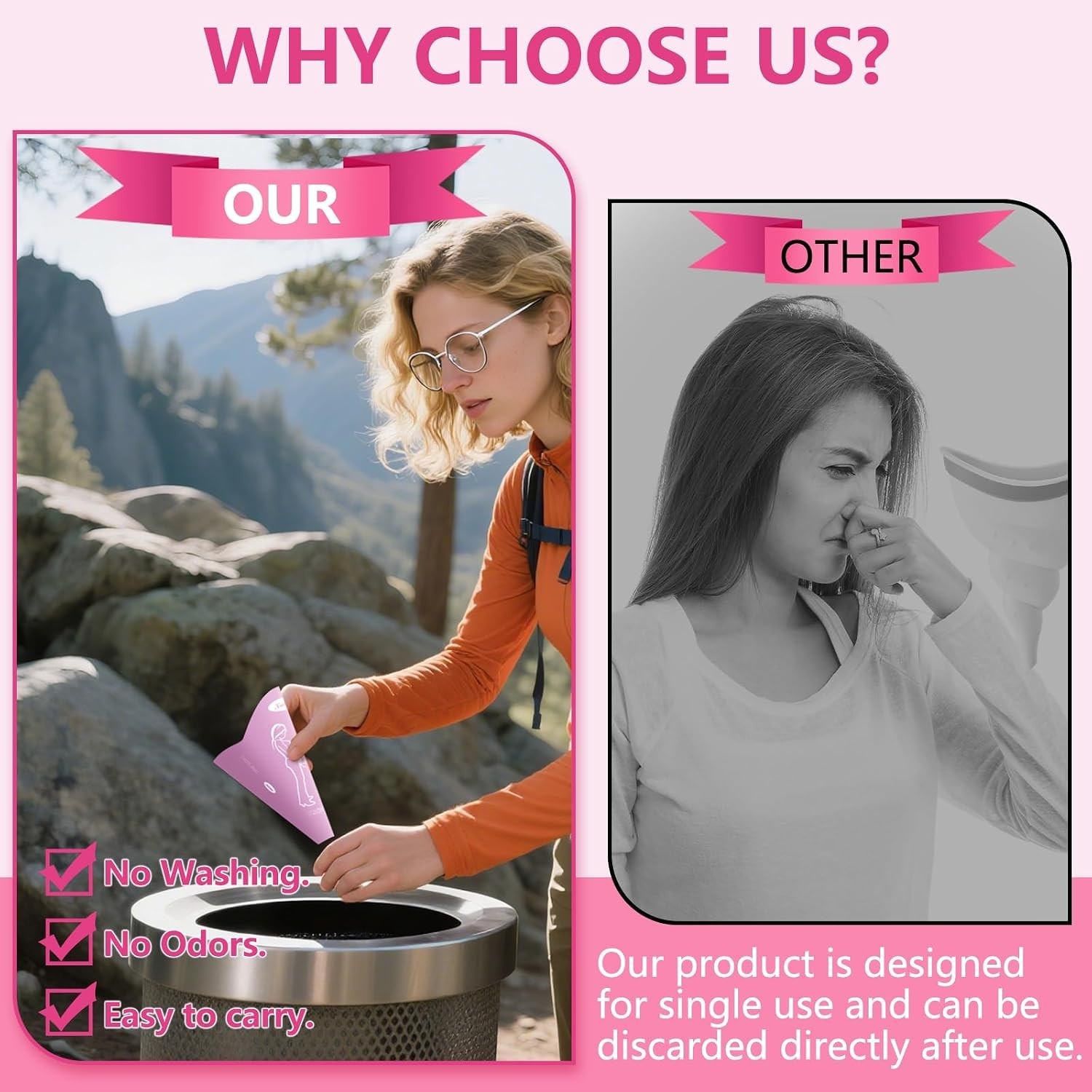 Disposable Female Urination Device, 10PCS Portable Pee Funnel for Women, Port…