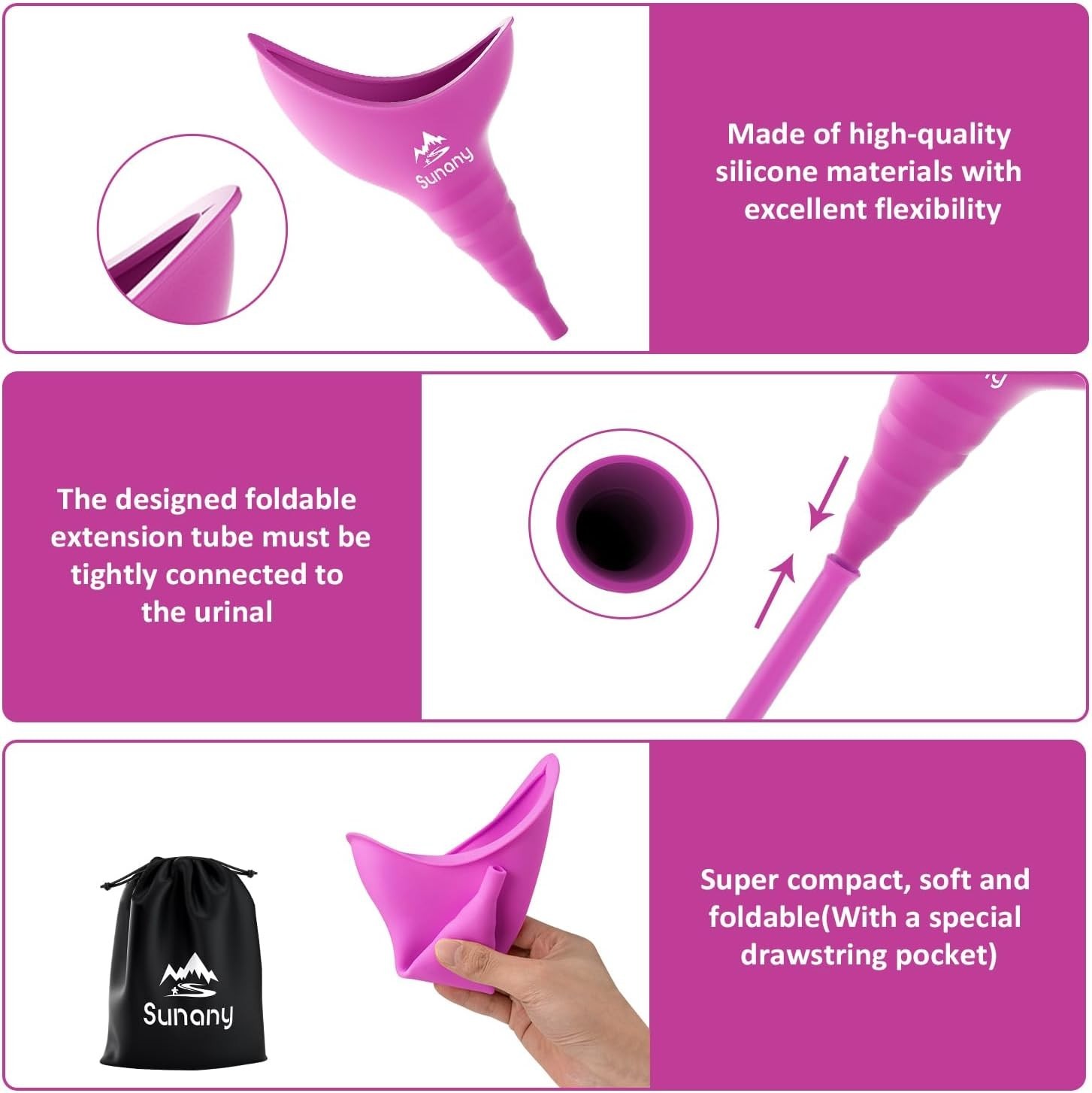Hygienic Portable Female Urination Device – Perfect for Travel and Adventure
