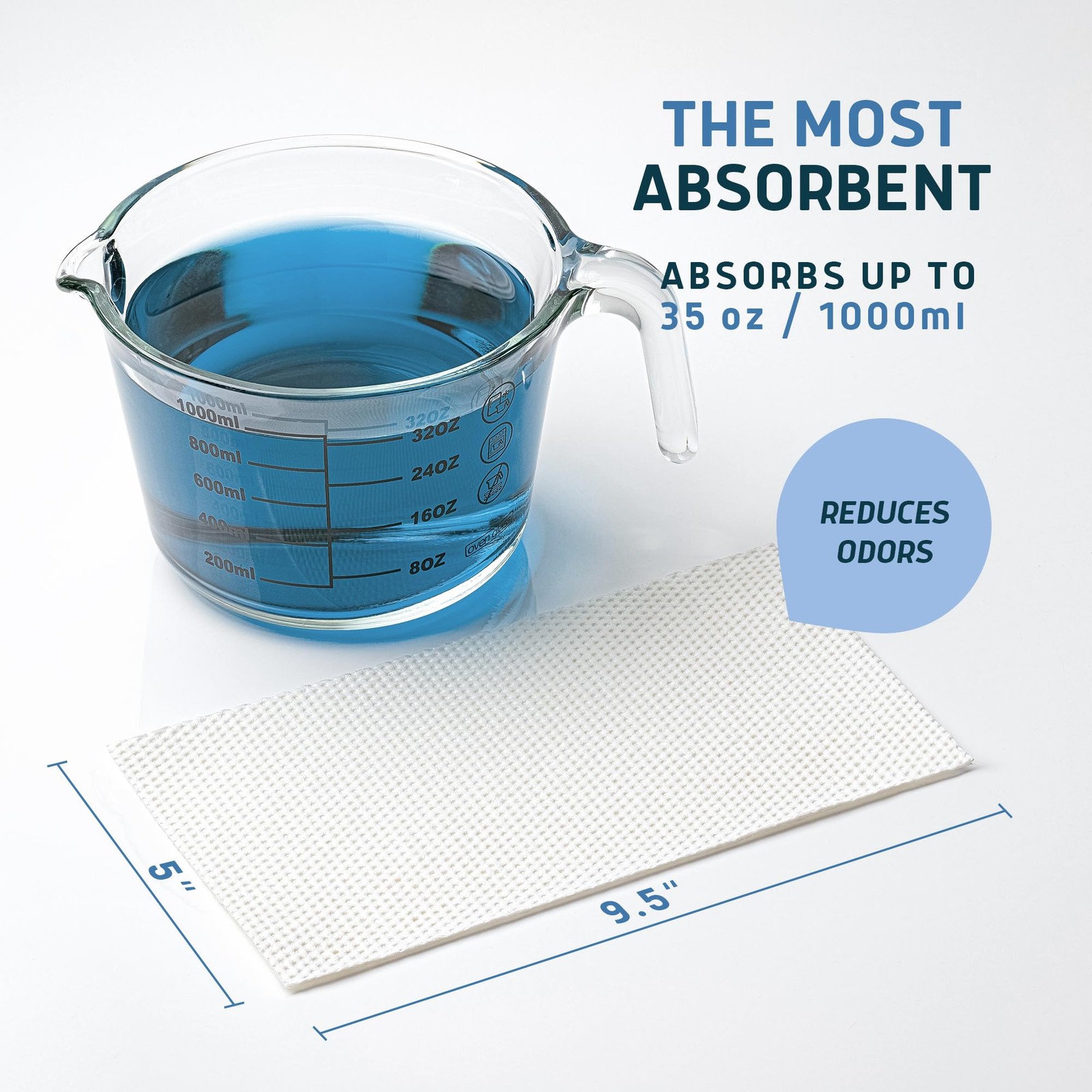 Toilet Liners with Super Absorbent Pads – Value Pack 50 Count Universal Fit -…