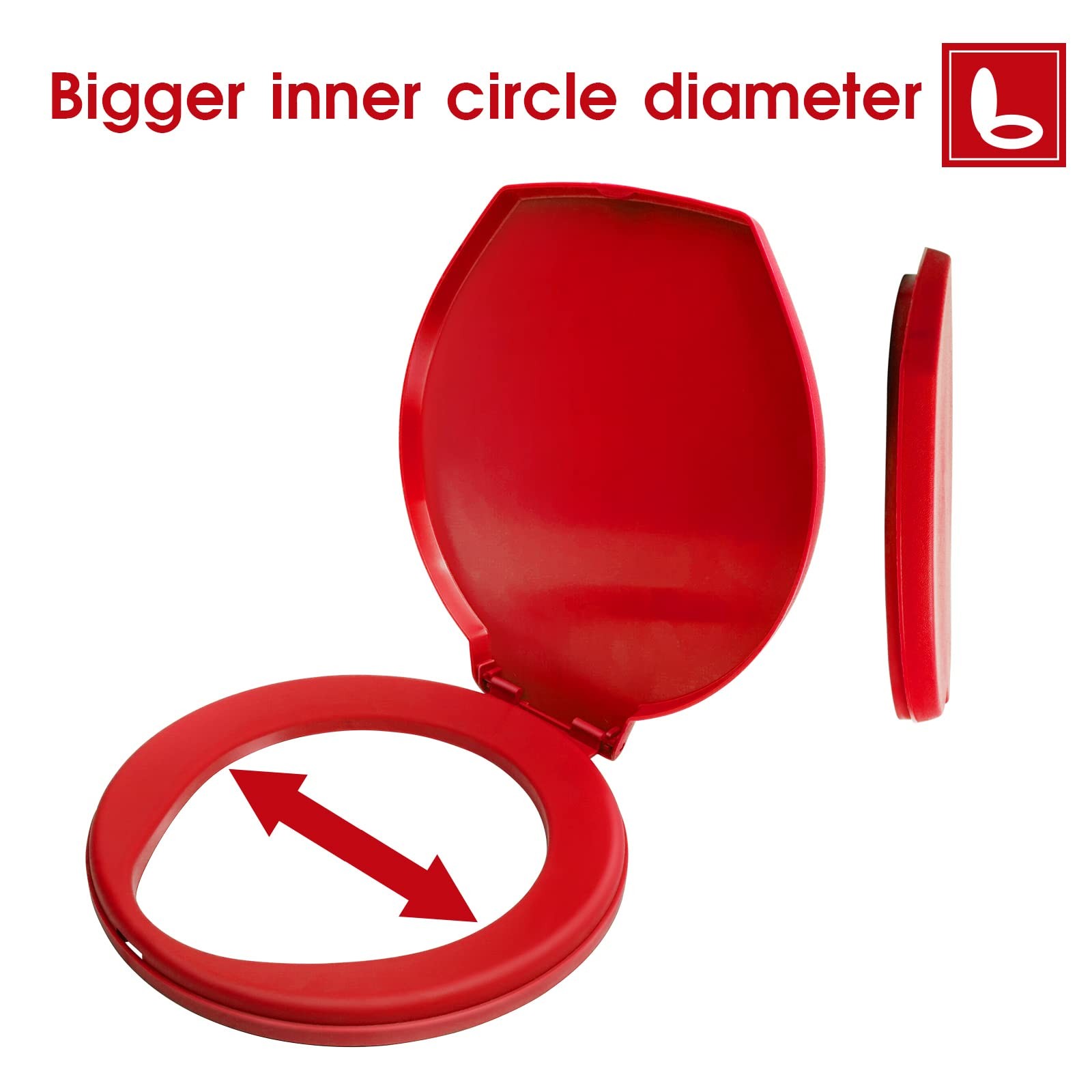 Asiento De Inodoro Portatil Para Emergencia De Cubo De 5 Galones Camping Al A…