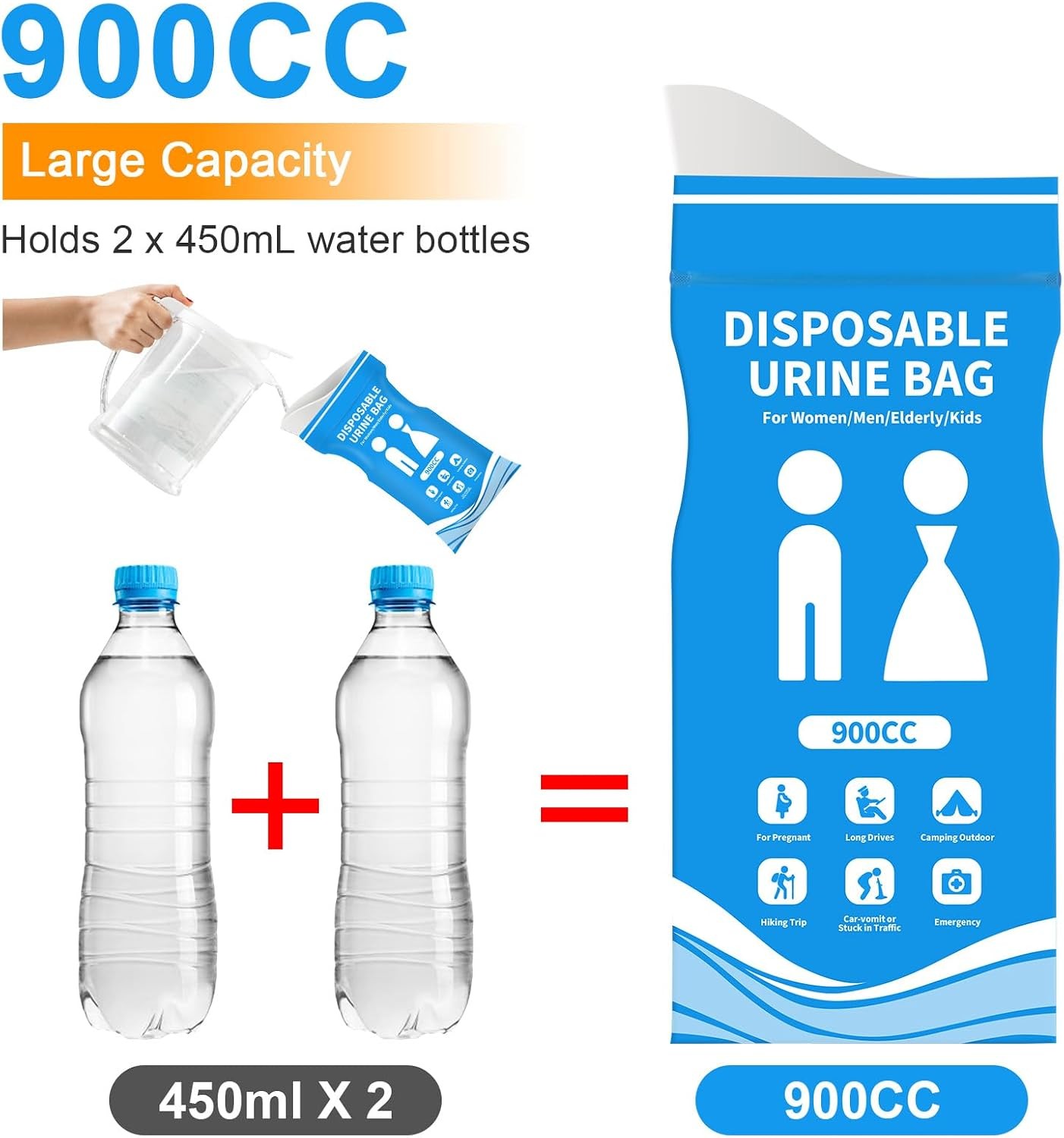 Travel Urine Bags Portable Disposable