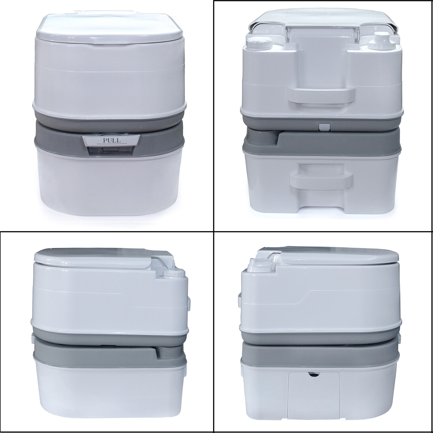 Portable Toilet 24L 6 Gallon Flush Travel Camping Outdoor/Indoor Commode Potty