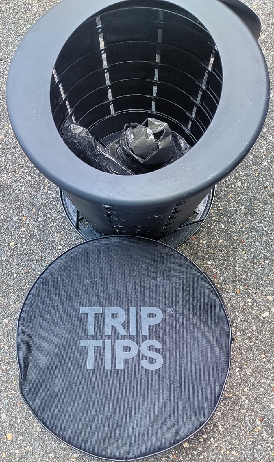 TRIPTIPS Portable Toilet -Travel Adjustable + Carry Case