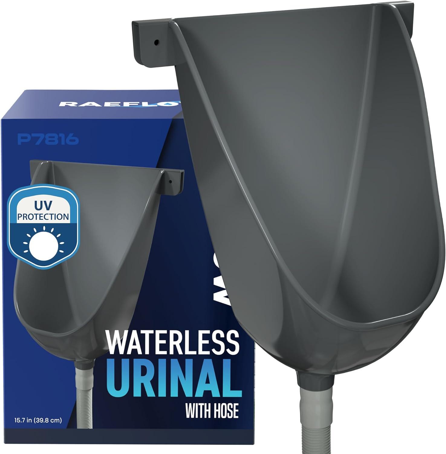 Waterless Outside Toilet Urinal With Hose Urine Diverter Urinal For Men Bathroom