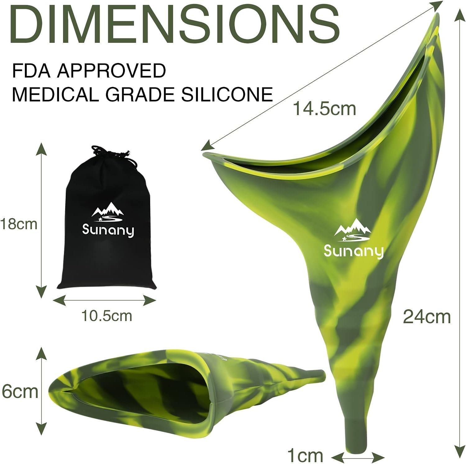 Camo Portable Female Urination Device – Convenient and Hygienic Travel Tool