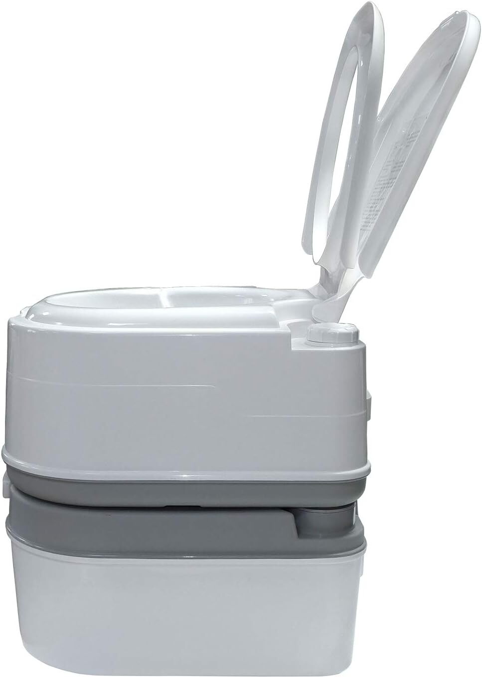 6.3 Gallon 24L Advanced Portable Toilet Flush Camping Travel Piston Pump Commode