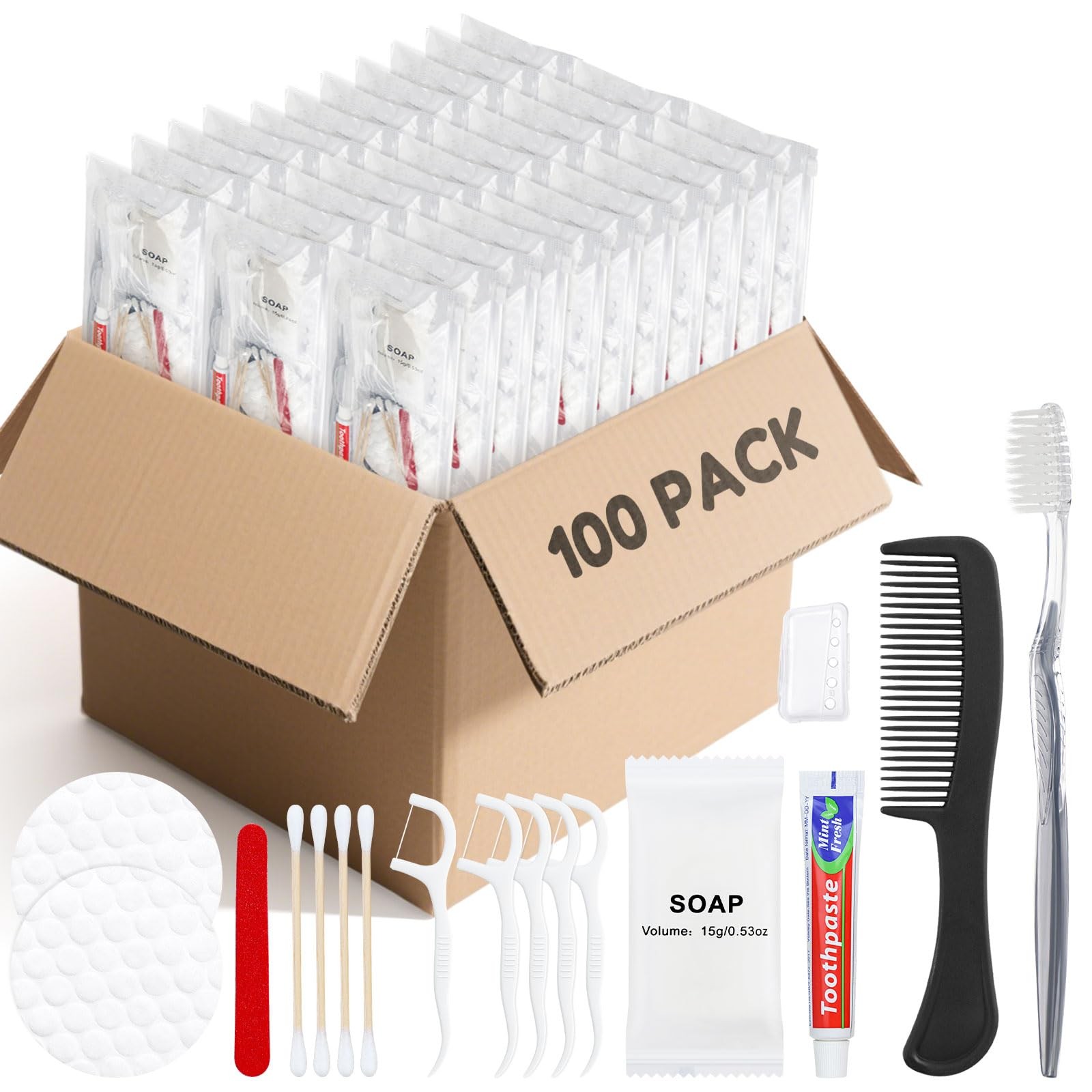 Travel Toothbrush Kit, Hygiene Kit Comes in A Double Sealed Individual Packag…