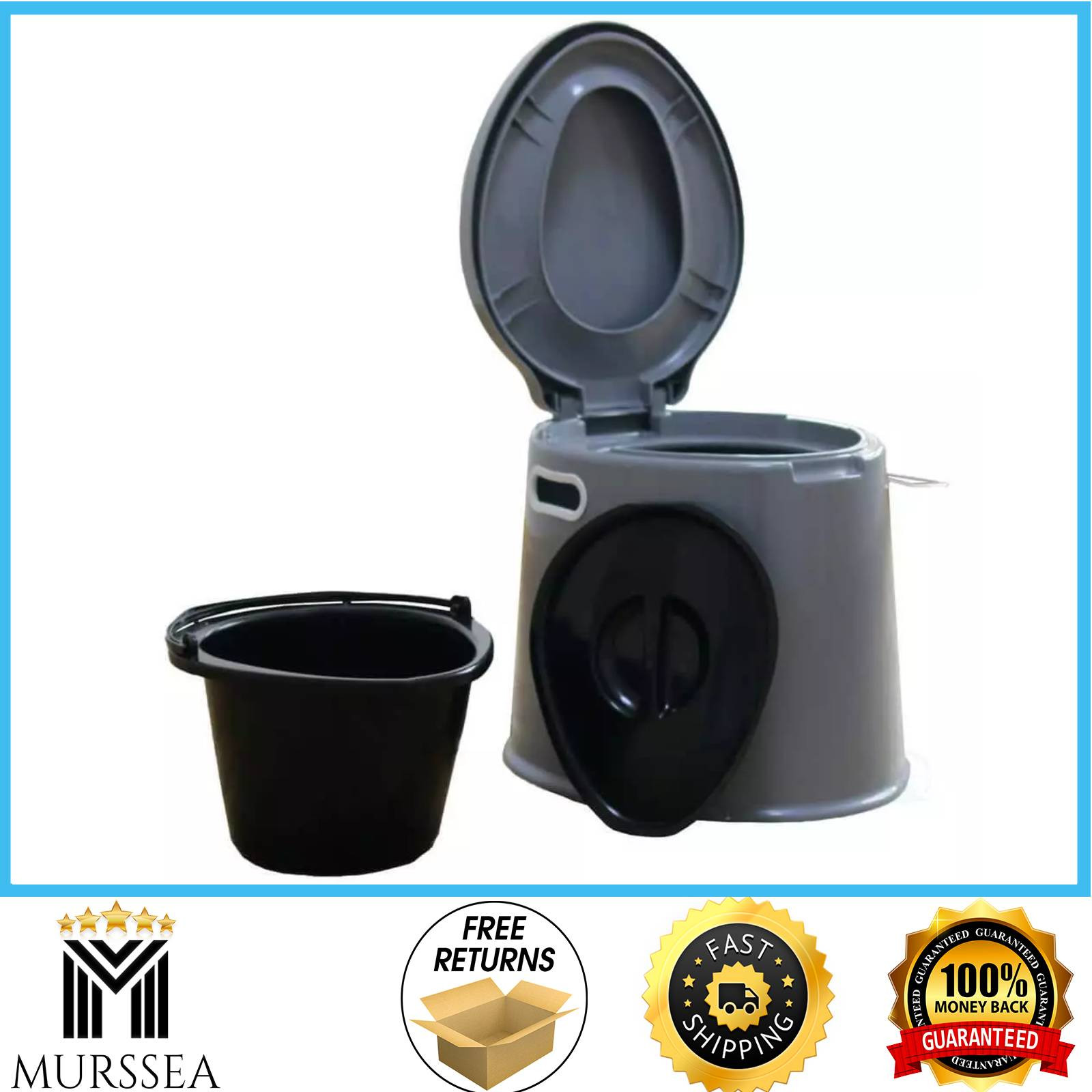 Portable Travel Toilet Camping Hiking Non-Electric Waterless Composting Commode