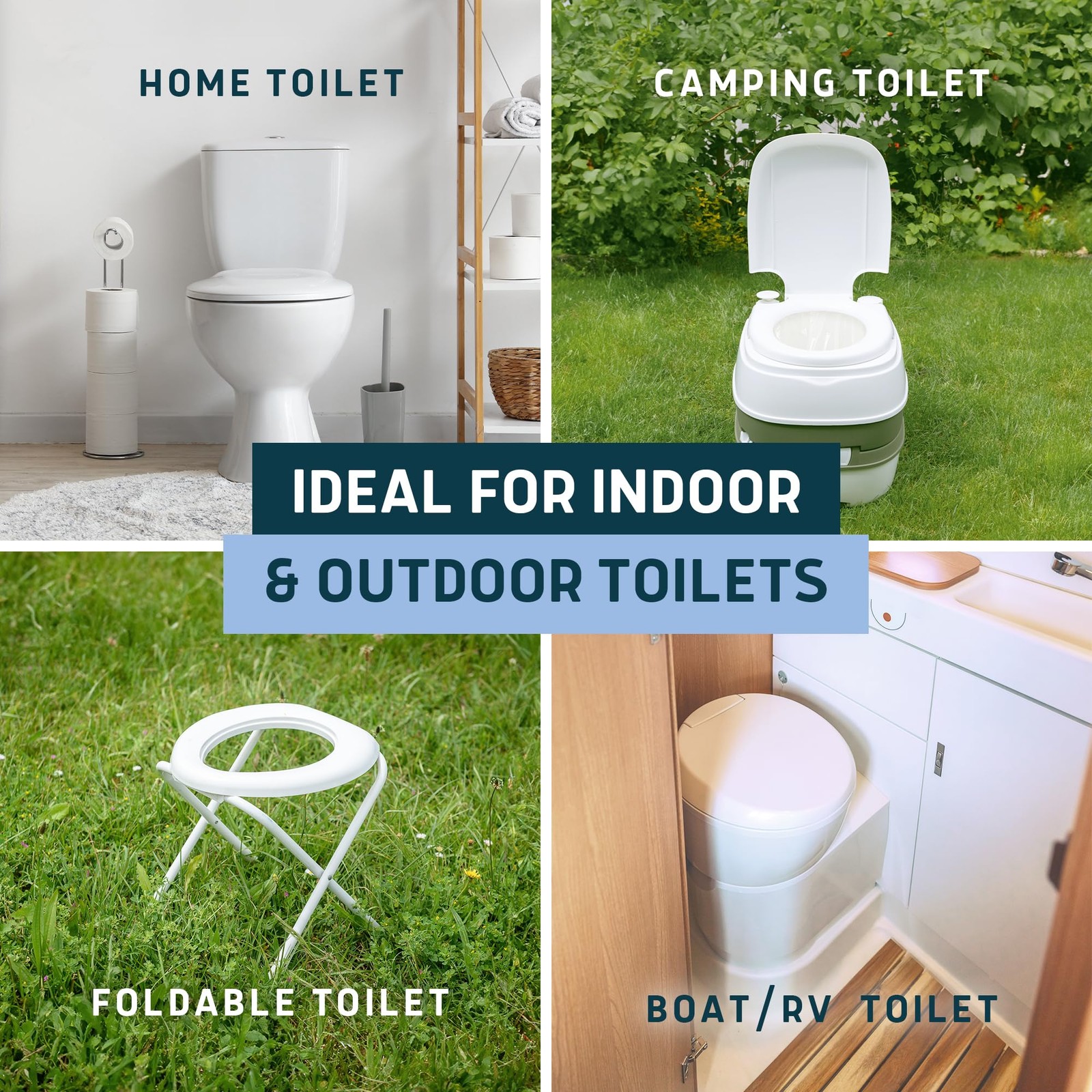 Lunderg Toilet Bowl Liners with Super Absorbent Pads – Value Pack 50 Count Unive