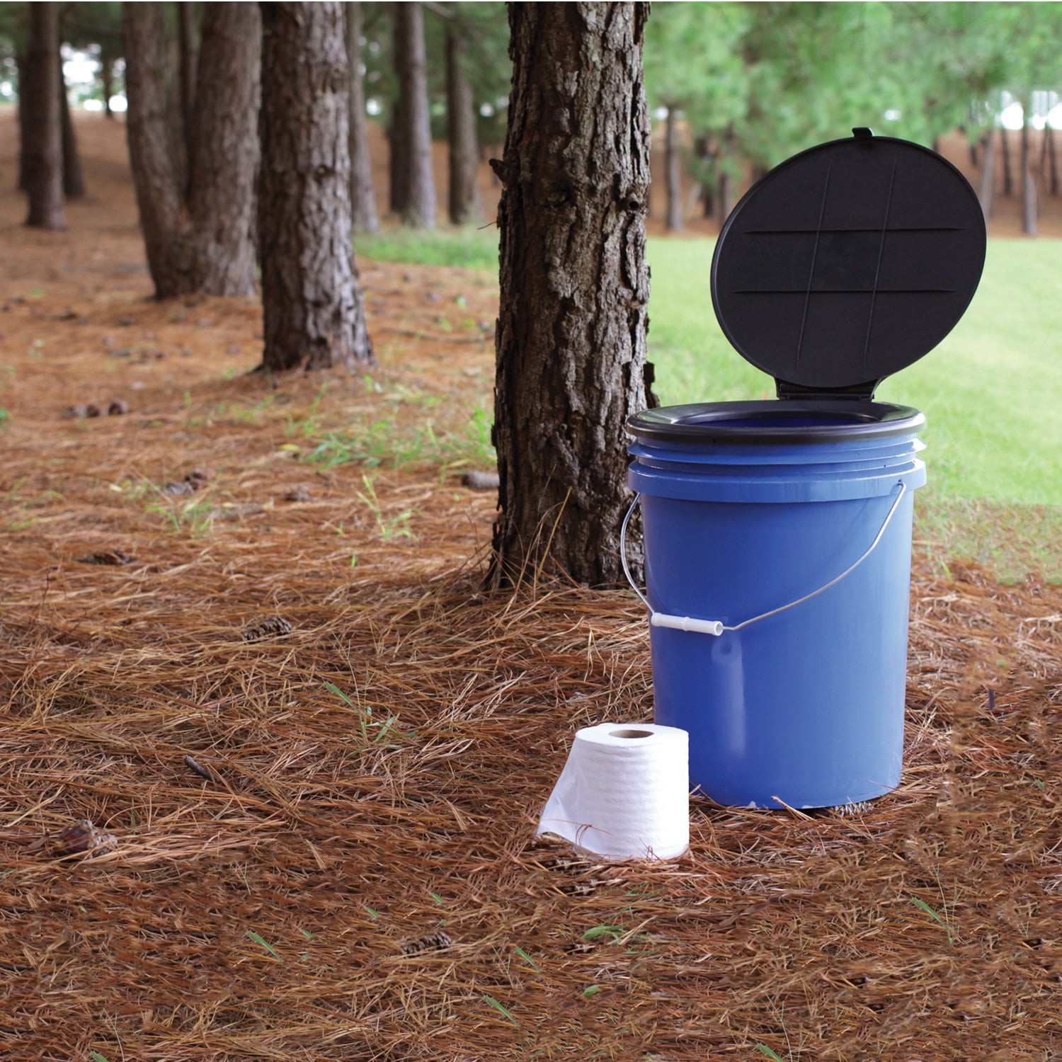 RV Toilet Bucket with Lid and Leak Proof Waste Bags (41546)