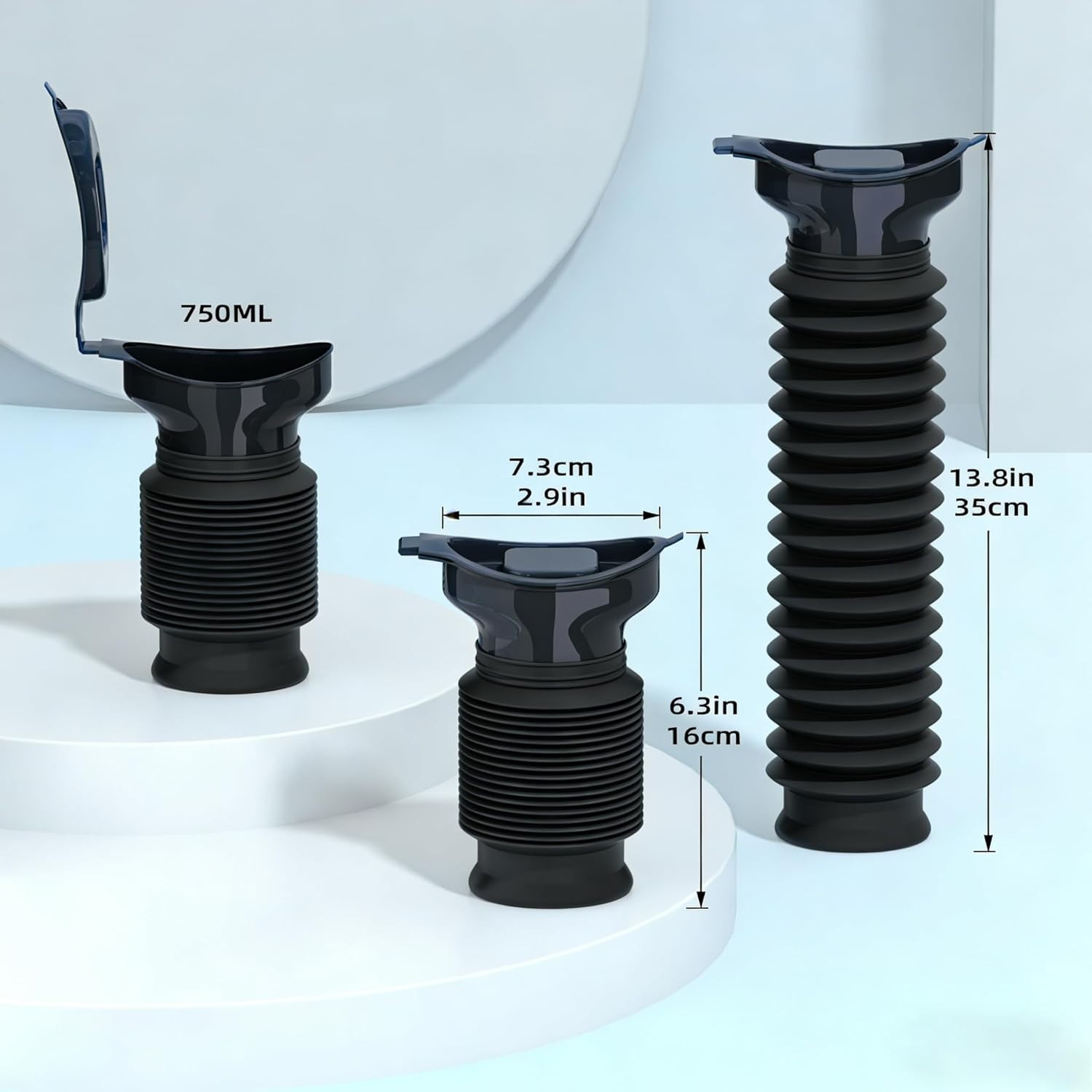Pee Bottles for Men, Adjustable Emergency Urinal, Car Pee Bottle for Men and Wom