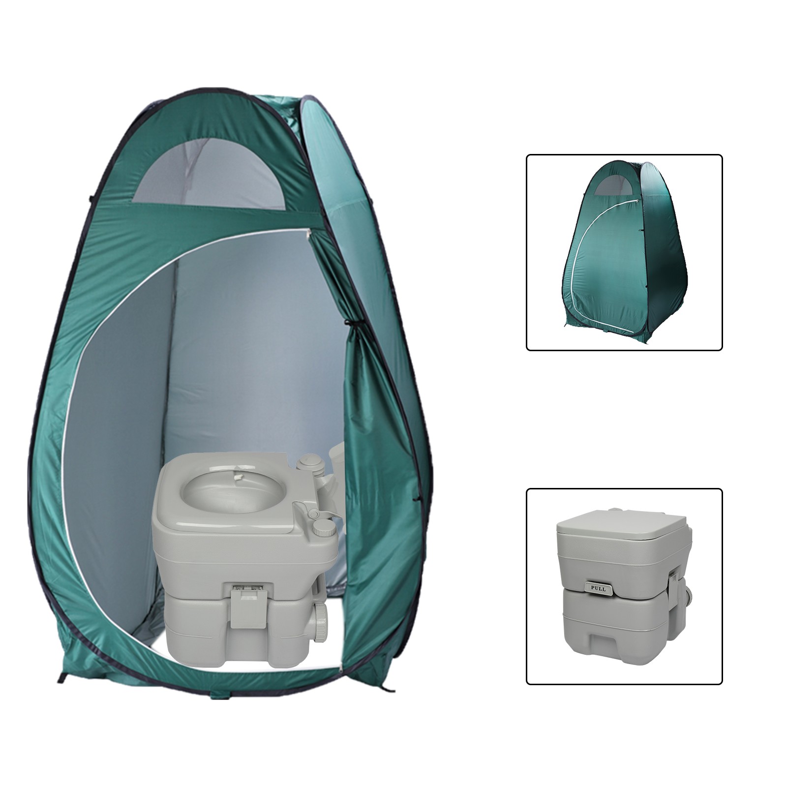 20L Outdoor Camping Toilet 5 Gallon Portable Potty Hygiene Equipment Garden