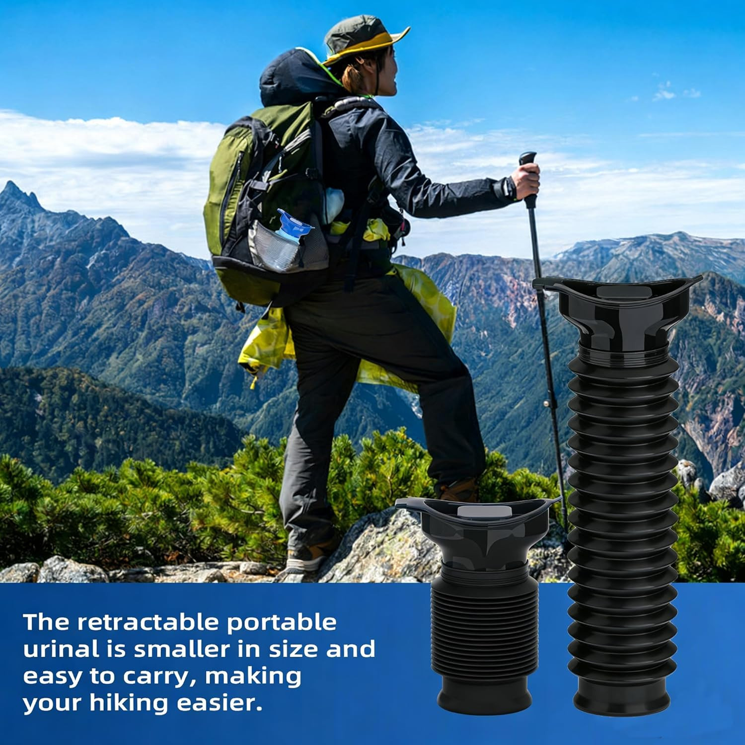 Pee Bottles for Men, Adjustable Emergency Urinal, Car Pee Bottle for Men and Wom